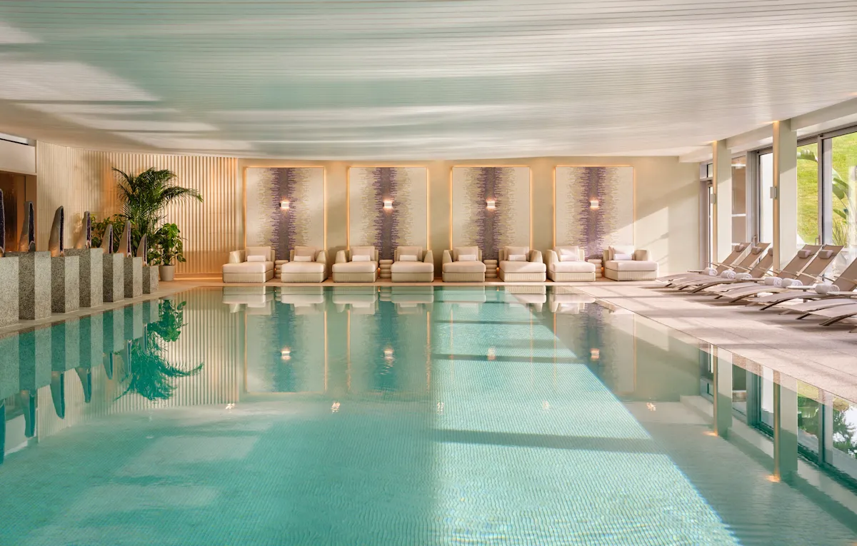 Pool area at The Spa at Coworth Park, a Dorchester Collection hotel