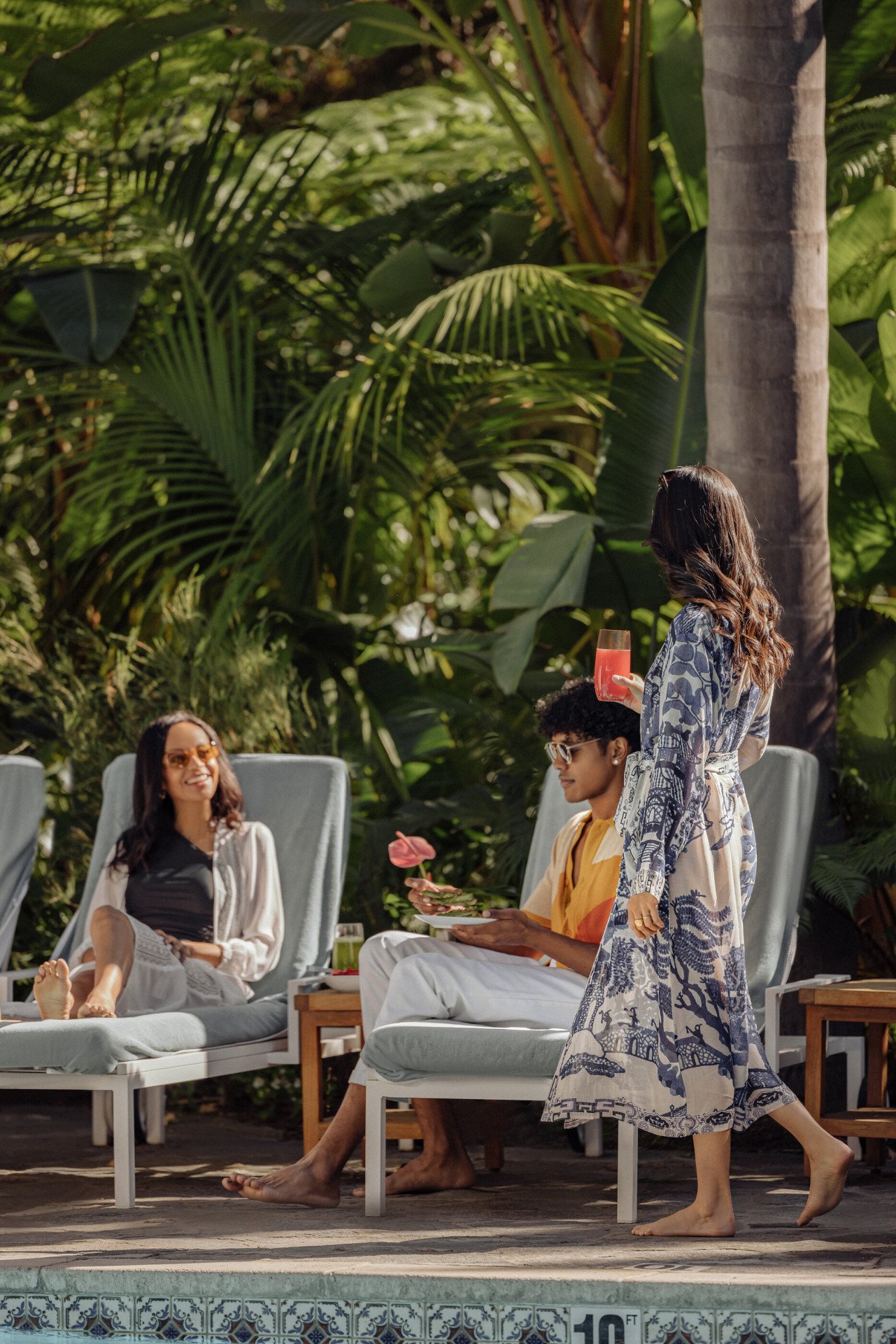 Poolside Dining at Hotel Bel-Air, Los Angeles 