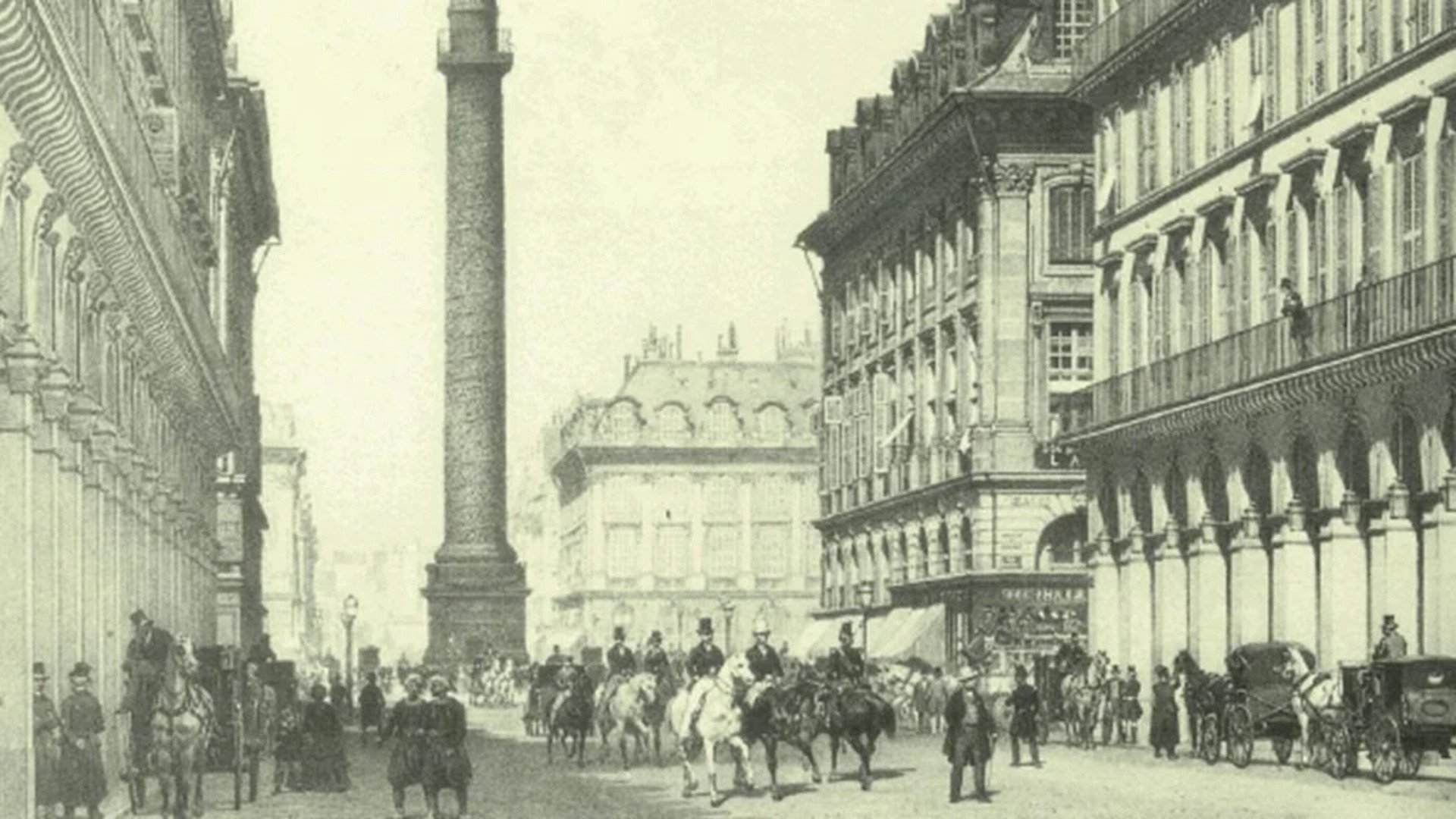 Peinture du Meurice Paris de 1835