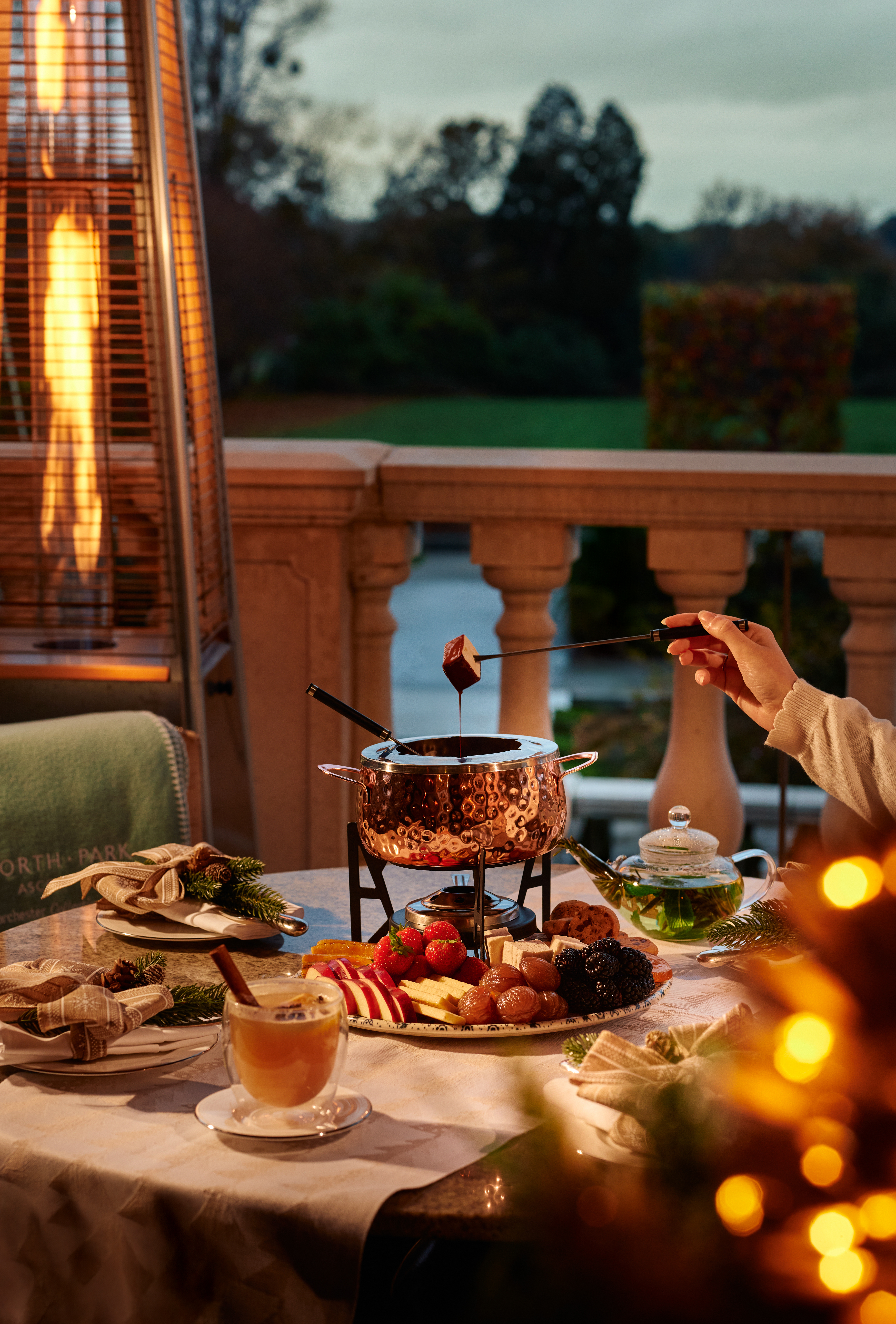 Fondue Terrace at Coworth Park 