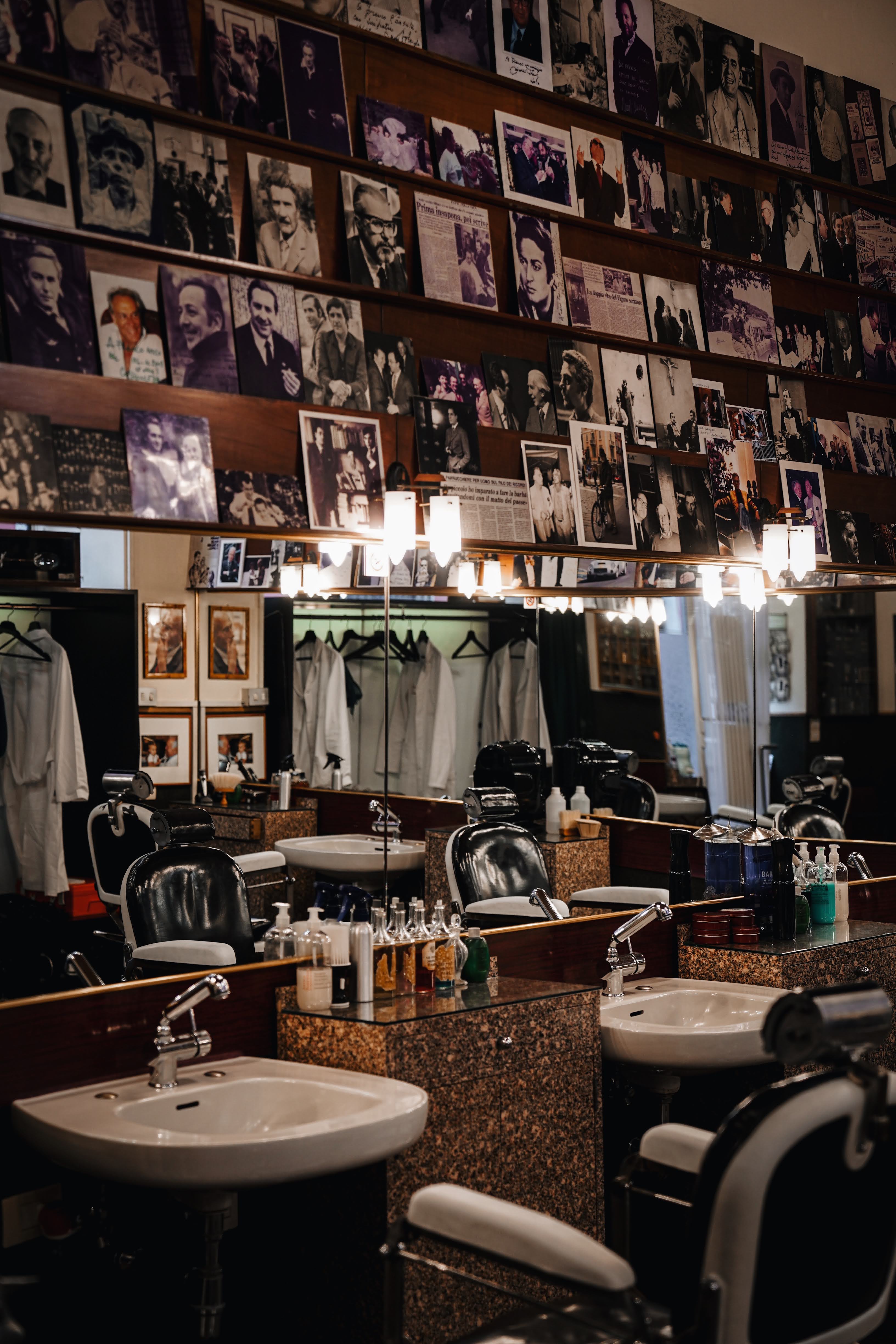 interior of the Antica Barbieria Colla shop