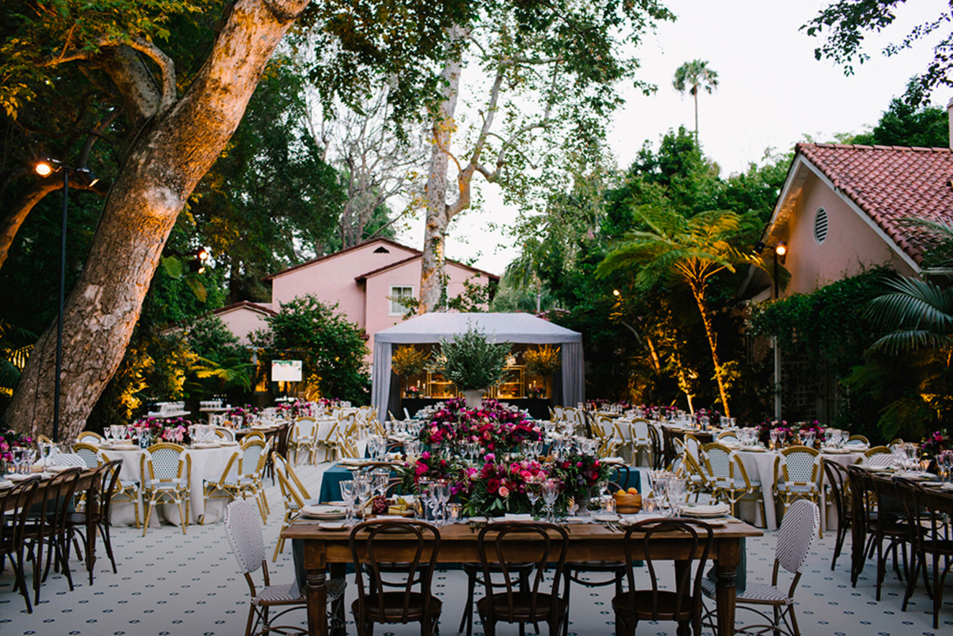 Event on the front lawn at Hotel Bel-Air