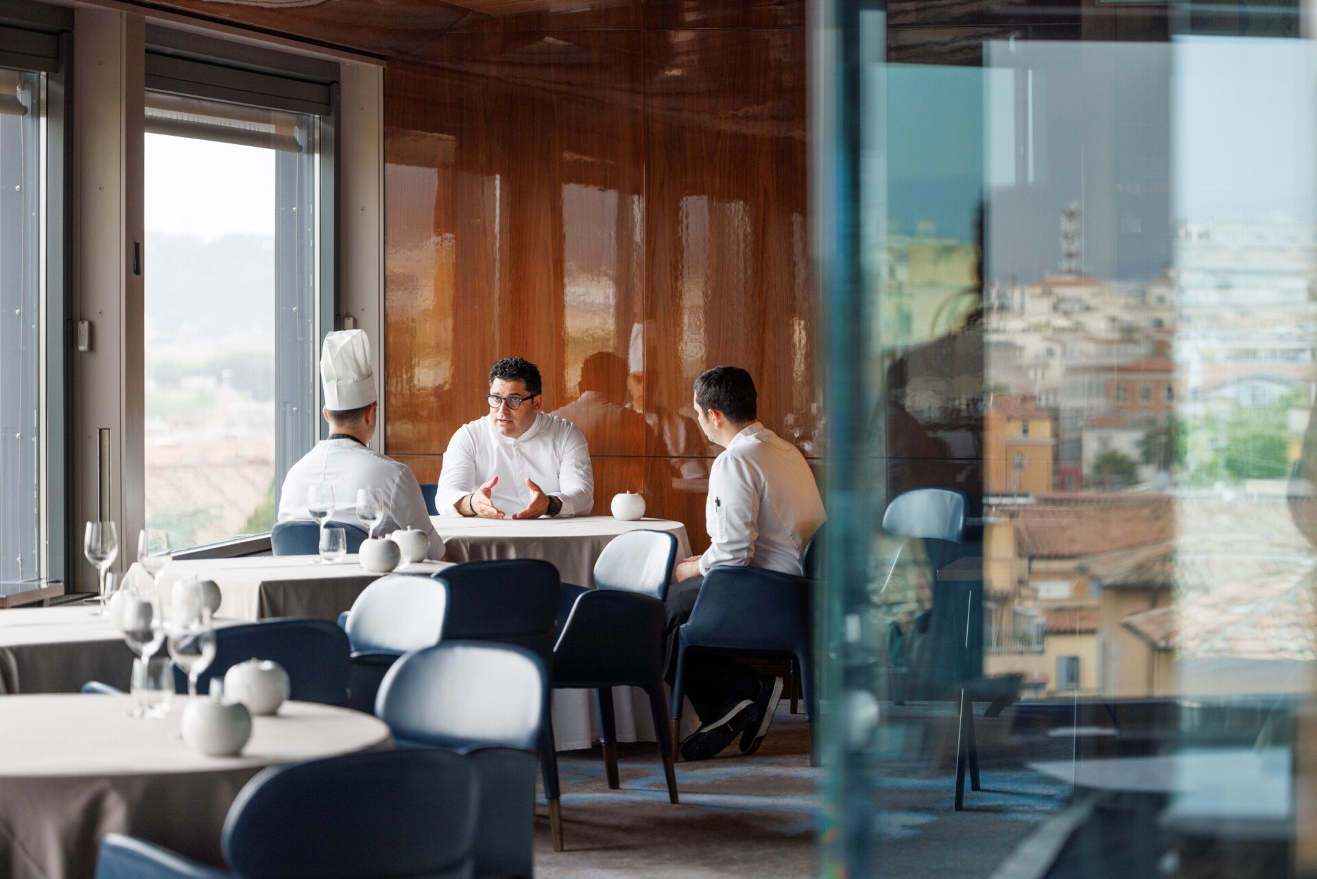 Chef Bianco and his team at La Terrazza