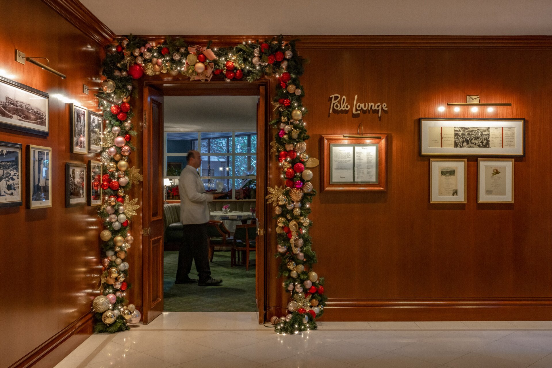 Holiday Decor at Polo Lounge