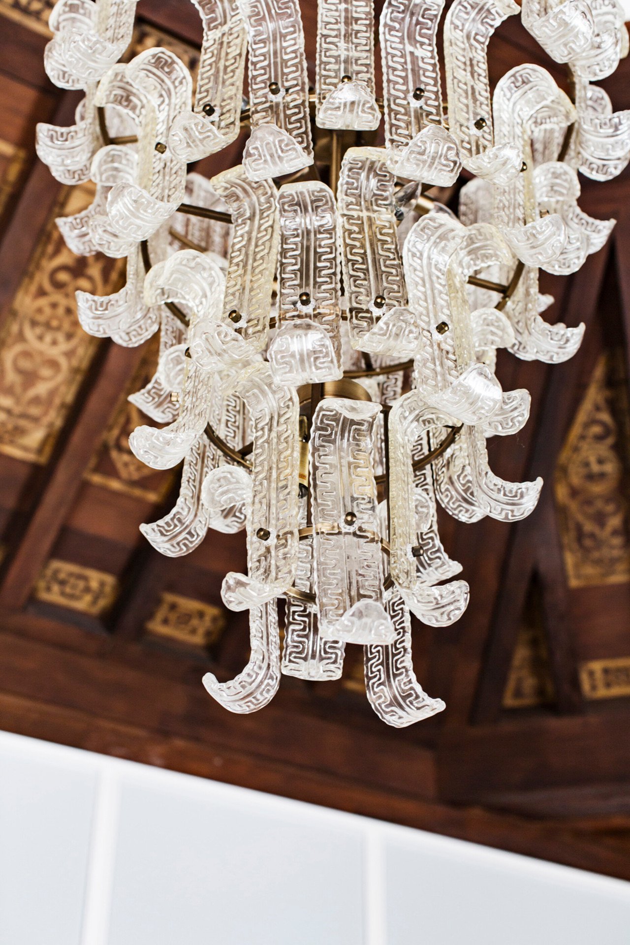 Design details inside the Bell Suite with vaulted ceilings
