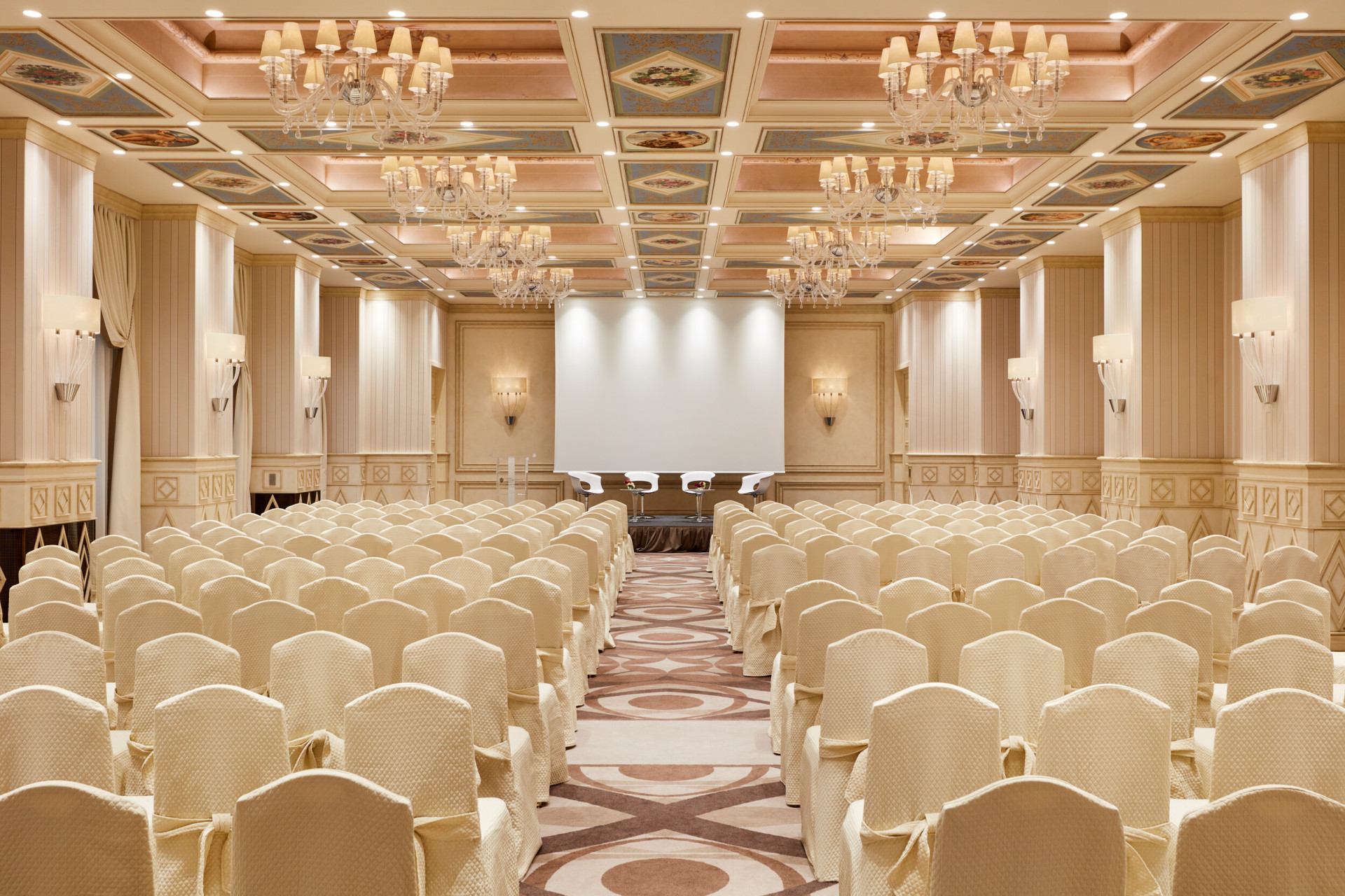 Sala Galilei con allestimento a platea