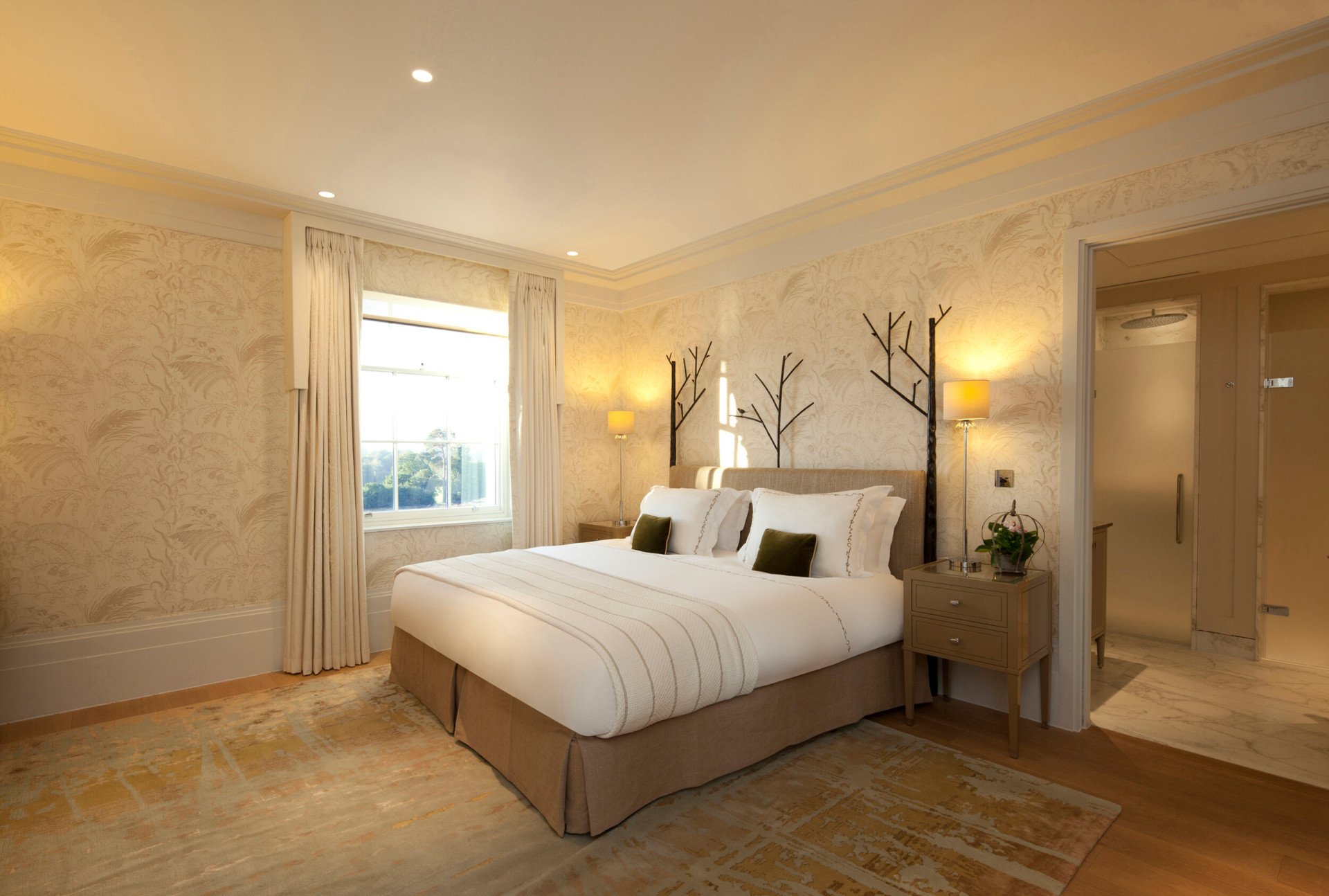 Mansion house superior room interior at Coworth Park, Ascot
