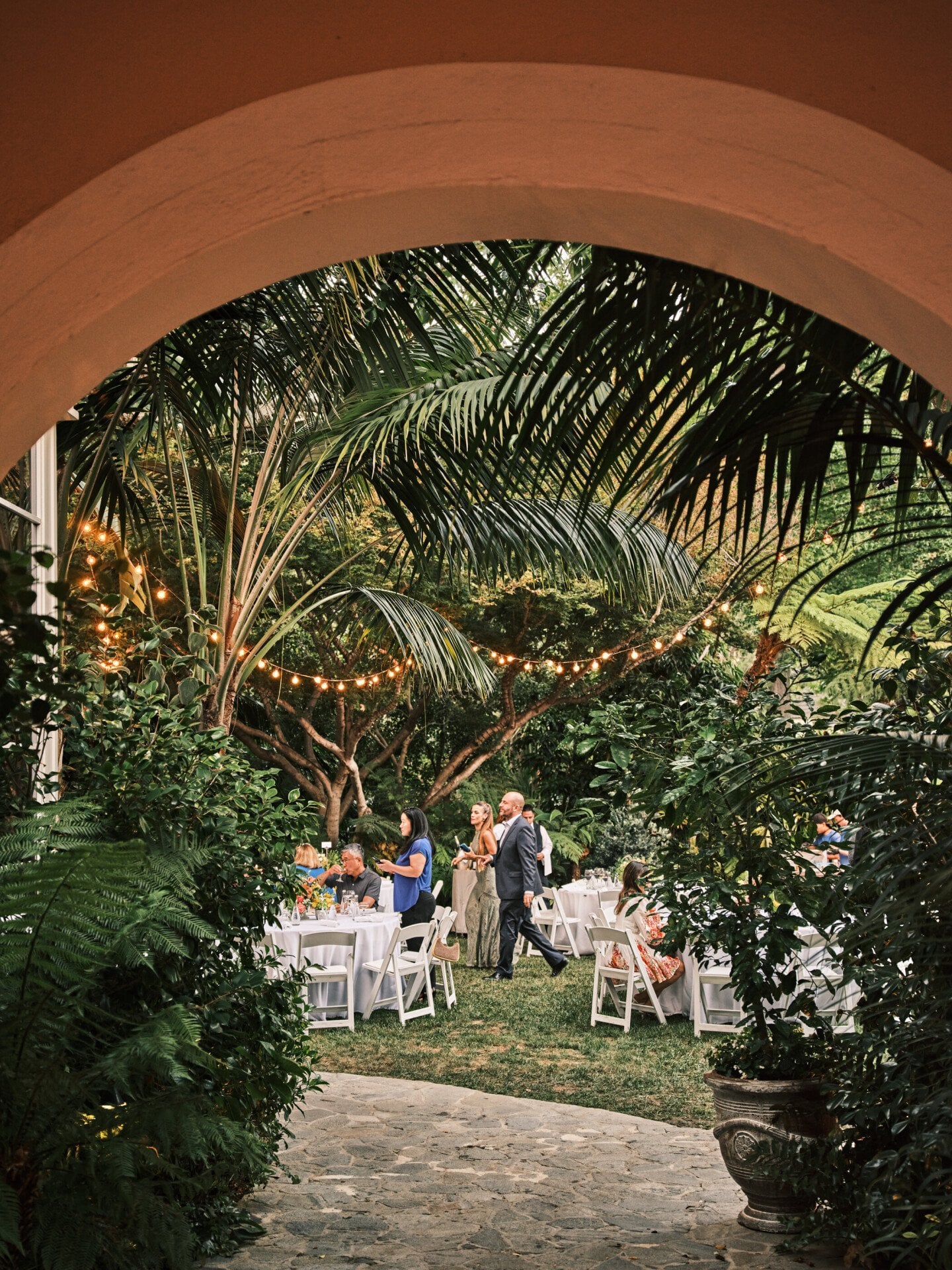 event layout with guests sitting 