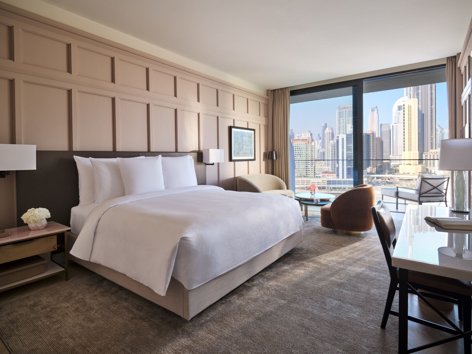 Marina Junior suite interior at The Lana, Dubai