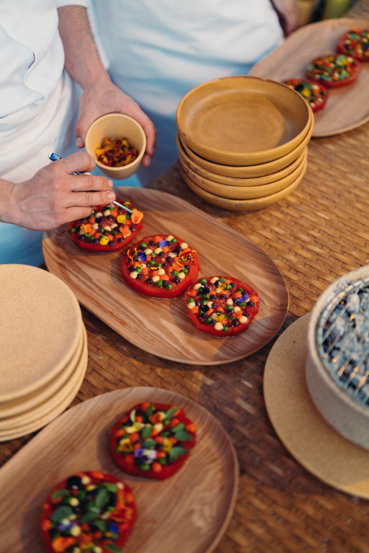 Picture of food during Amanzoe event, Greece