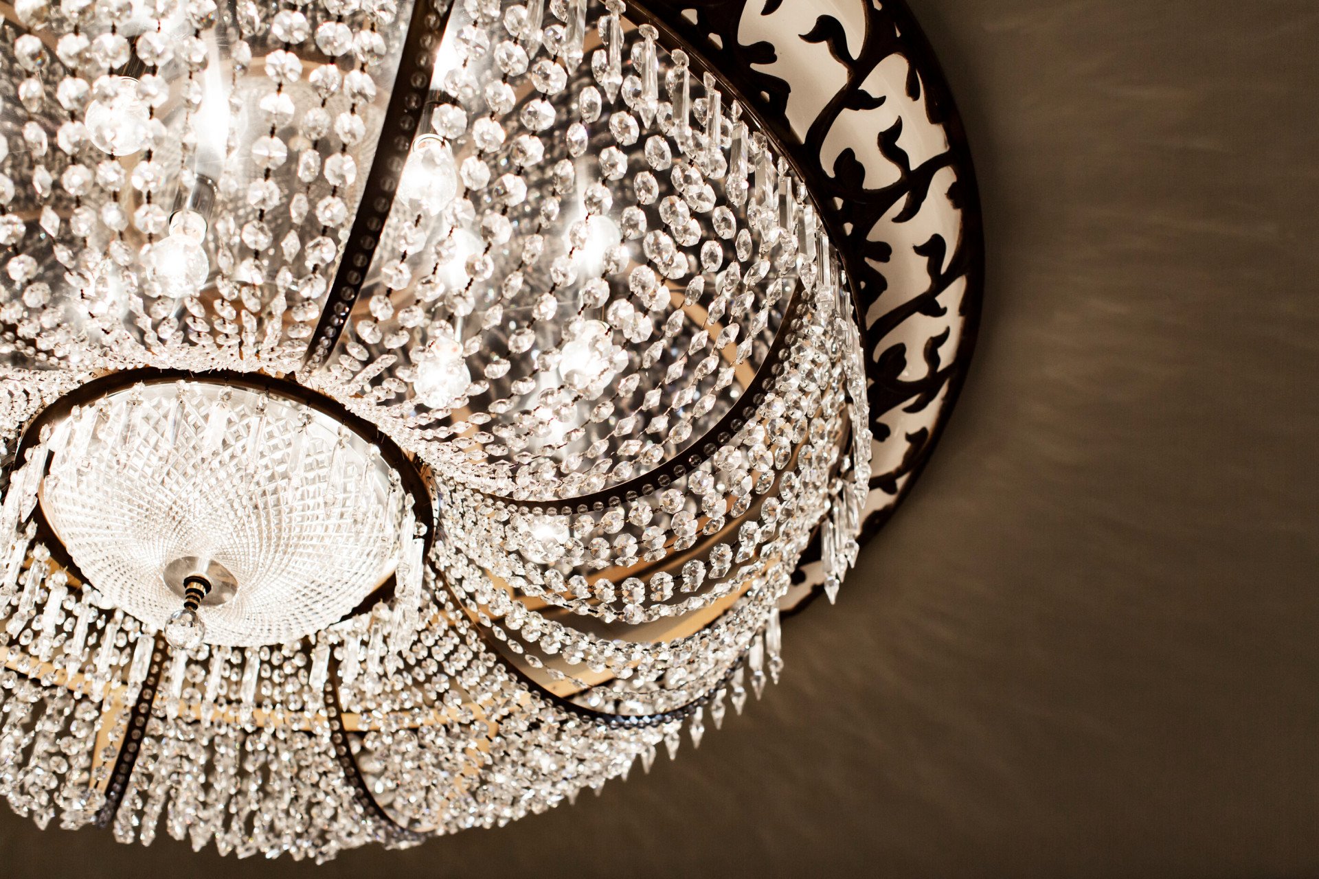 Chandelier in Rodeo Ballroom at The Beverly Hills Hotel 