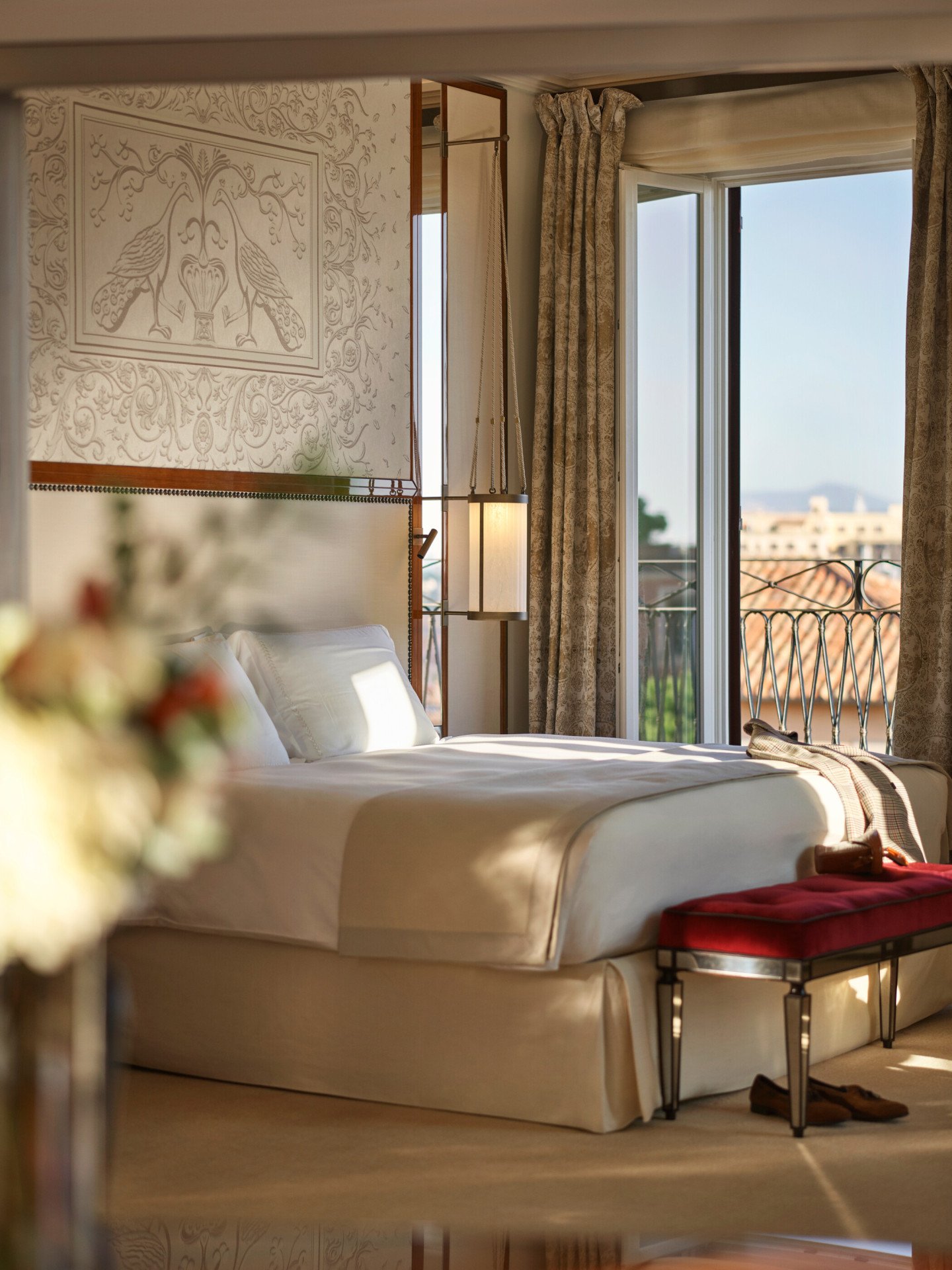 Camera da letto della Suite Presidenziale Villa Medici a Hotel Eden Roma