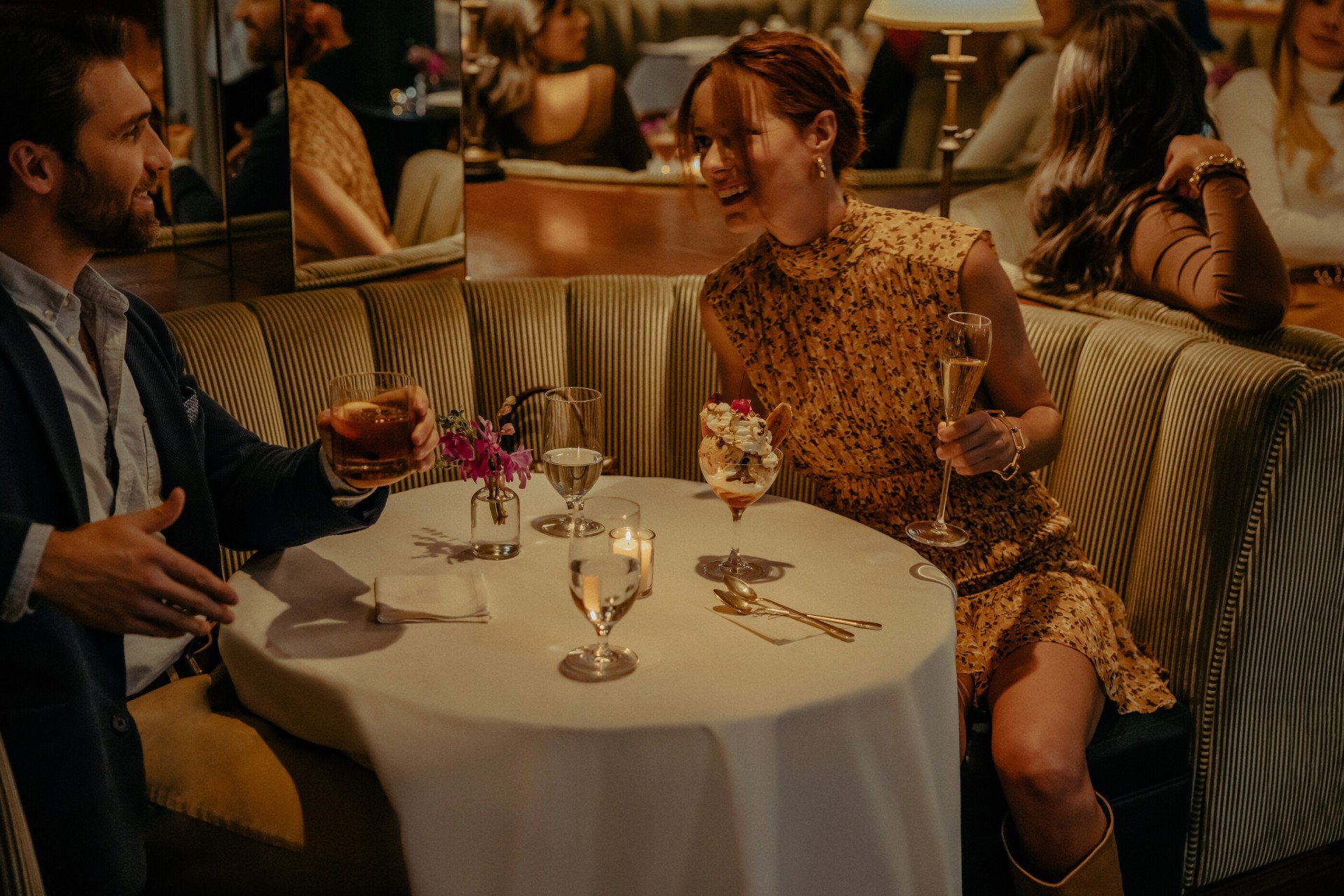 Dining in the Polo Lounge, The Beverly Hills Hotel, Beverly Hills 