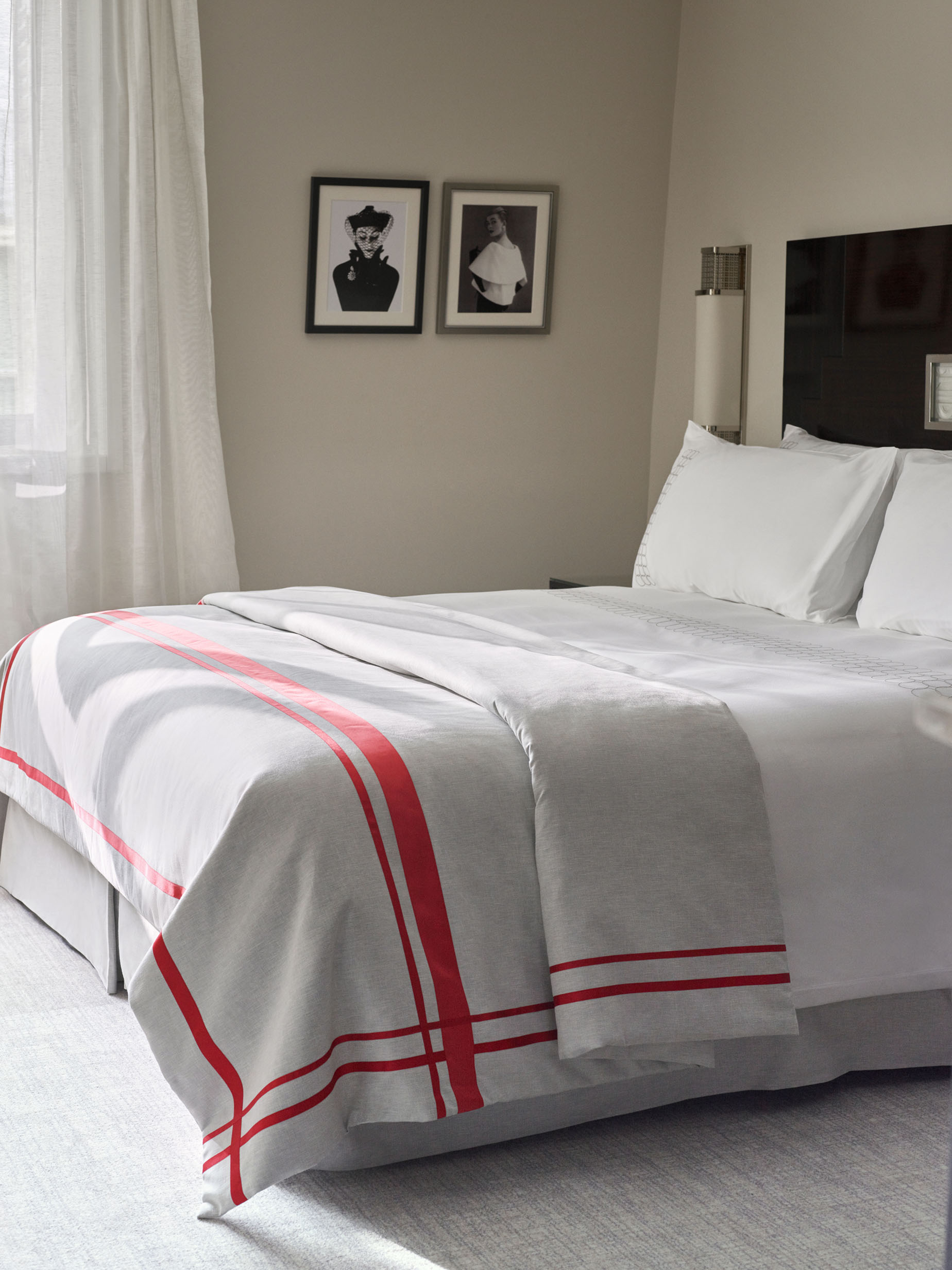 Photo du lit de la chambre Supérieure dans un style art déco