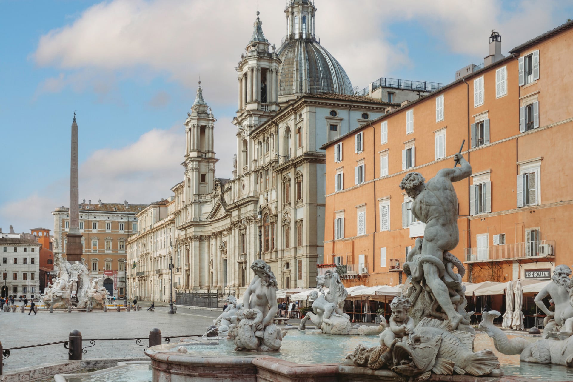 Panorama di Piazza Navona a Roma