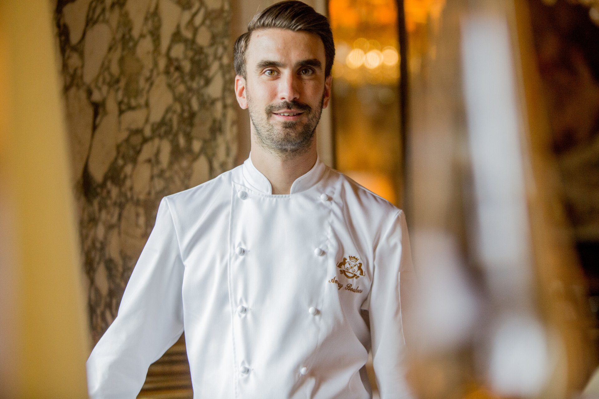 Portrait d’Amaury Bouhours au Meurice, Paris.