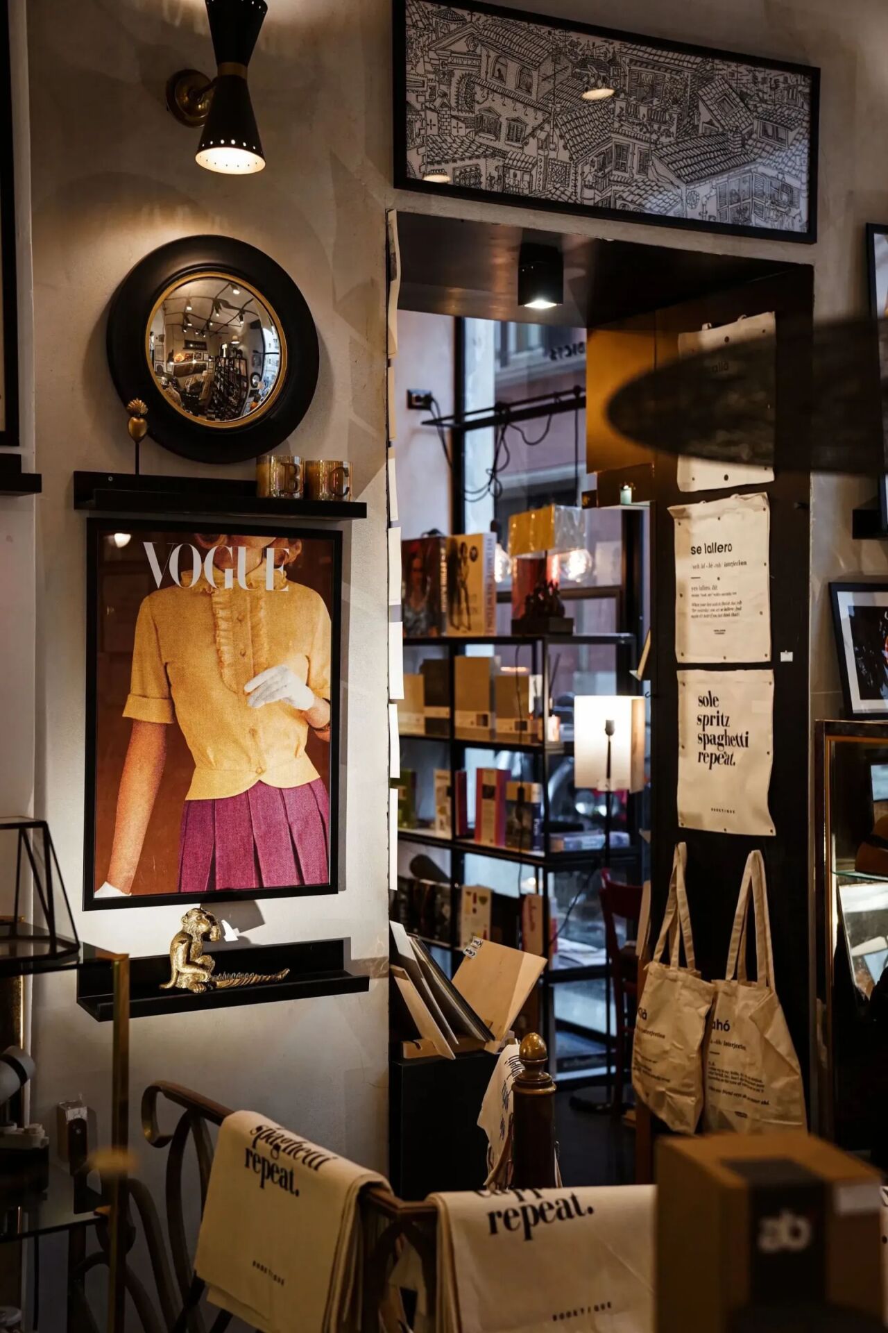 Interior of shop