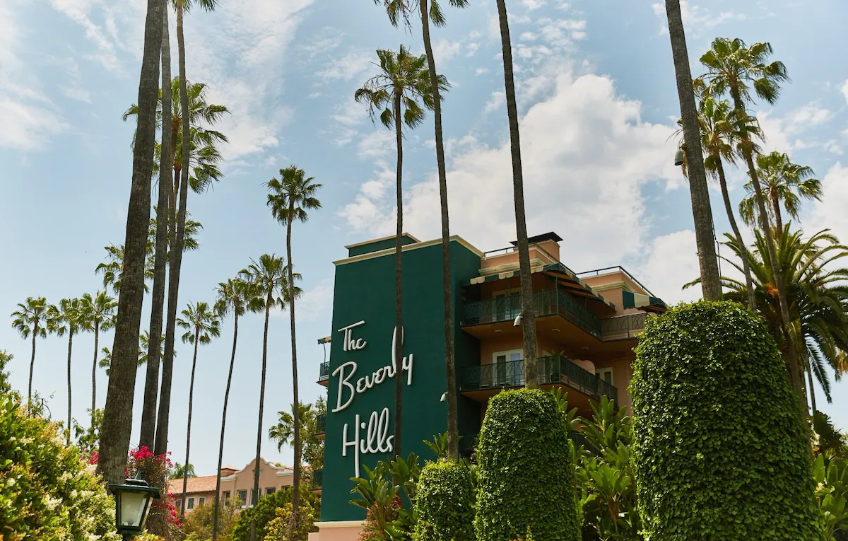 Exterior at The Beverly Hills Hotel, Los Angeles