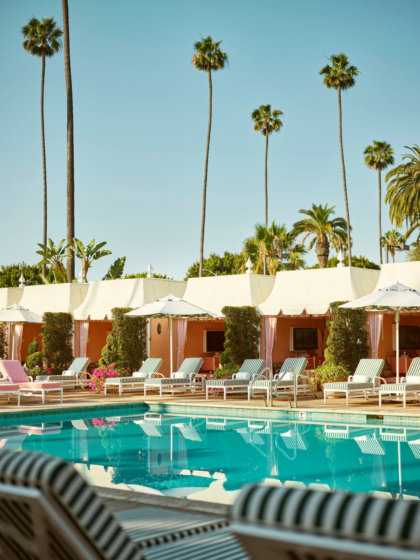Being poolside at The Beverly Hills Hotel