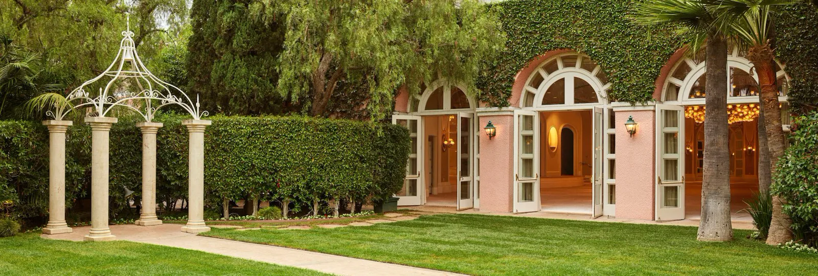 Crystal ballroom and pre-function space at The Beverly Hills Hotel