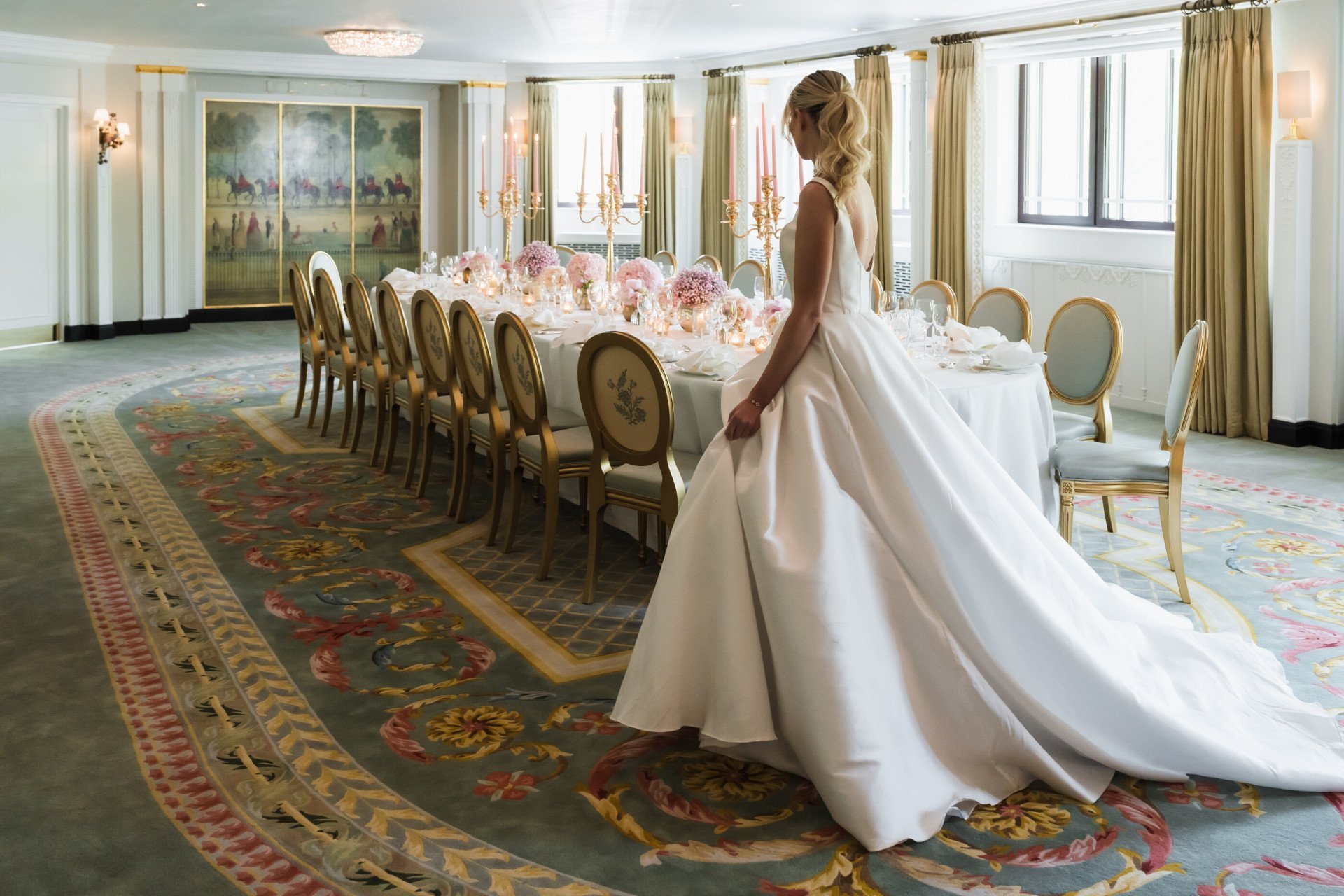 Park Suite Left at the Dorchester set up for a wedding