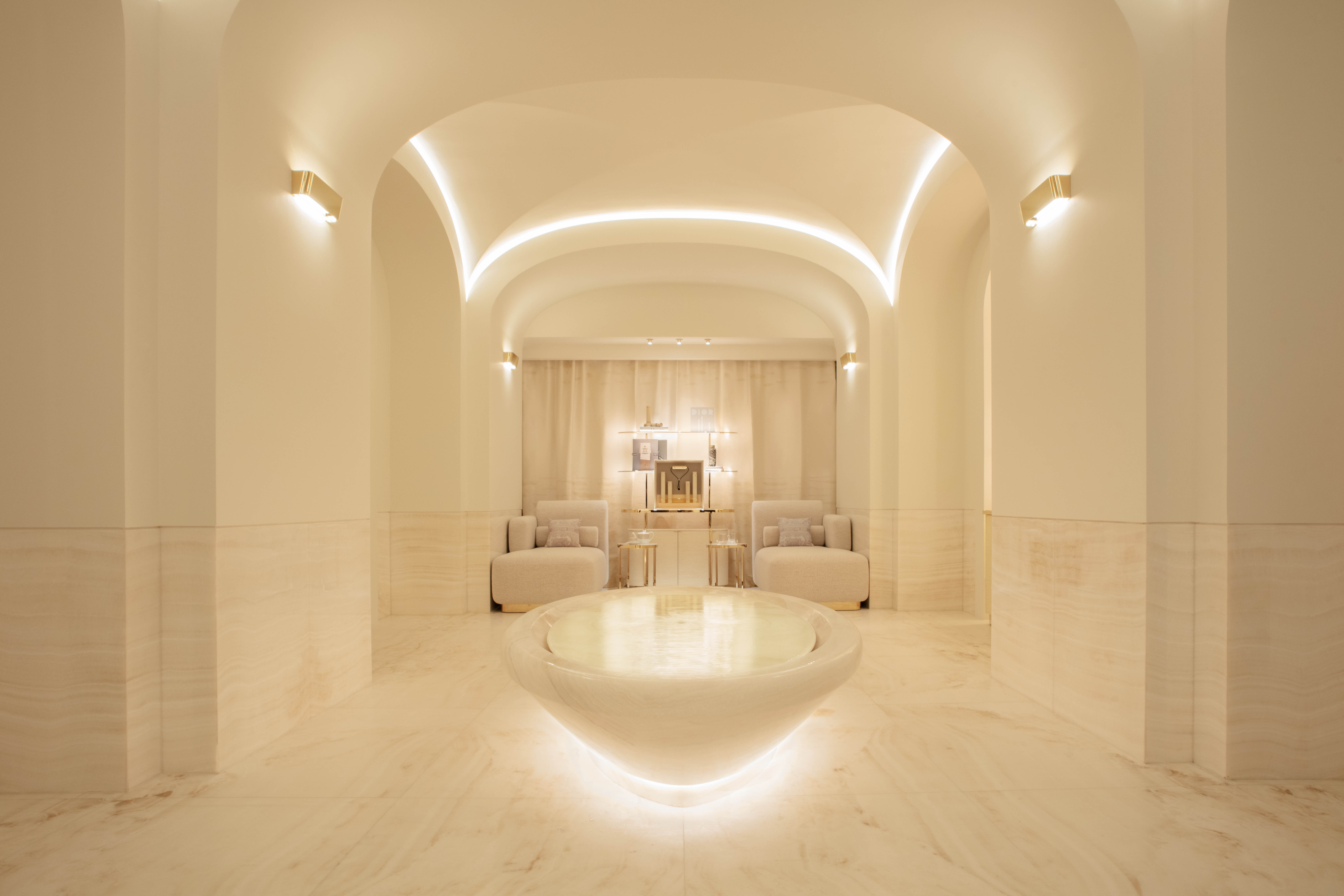Salle de repos du Spa Dior de l'hotel Plaza Athenée