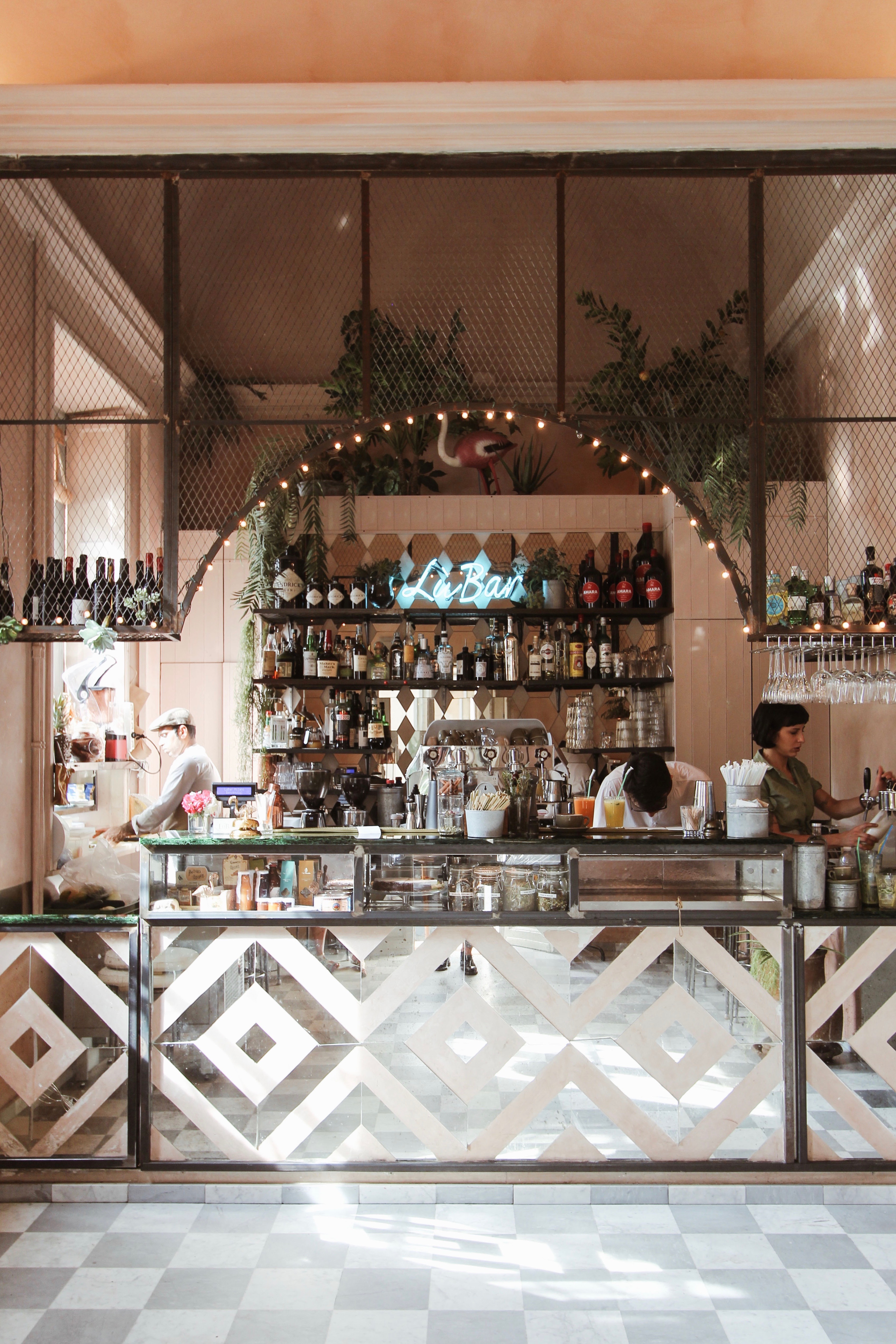Bar staff working at Lùbar Milan