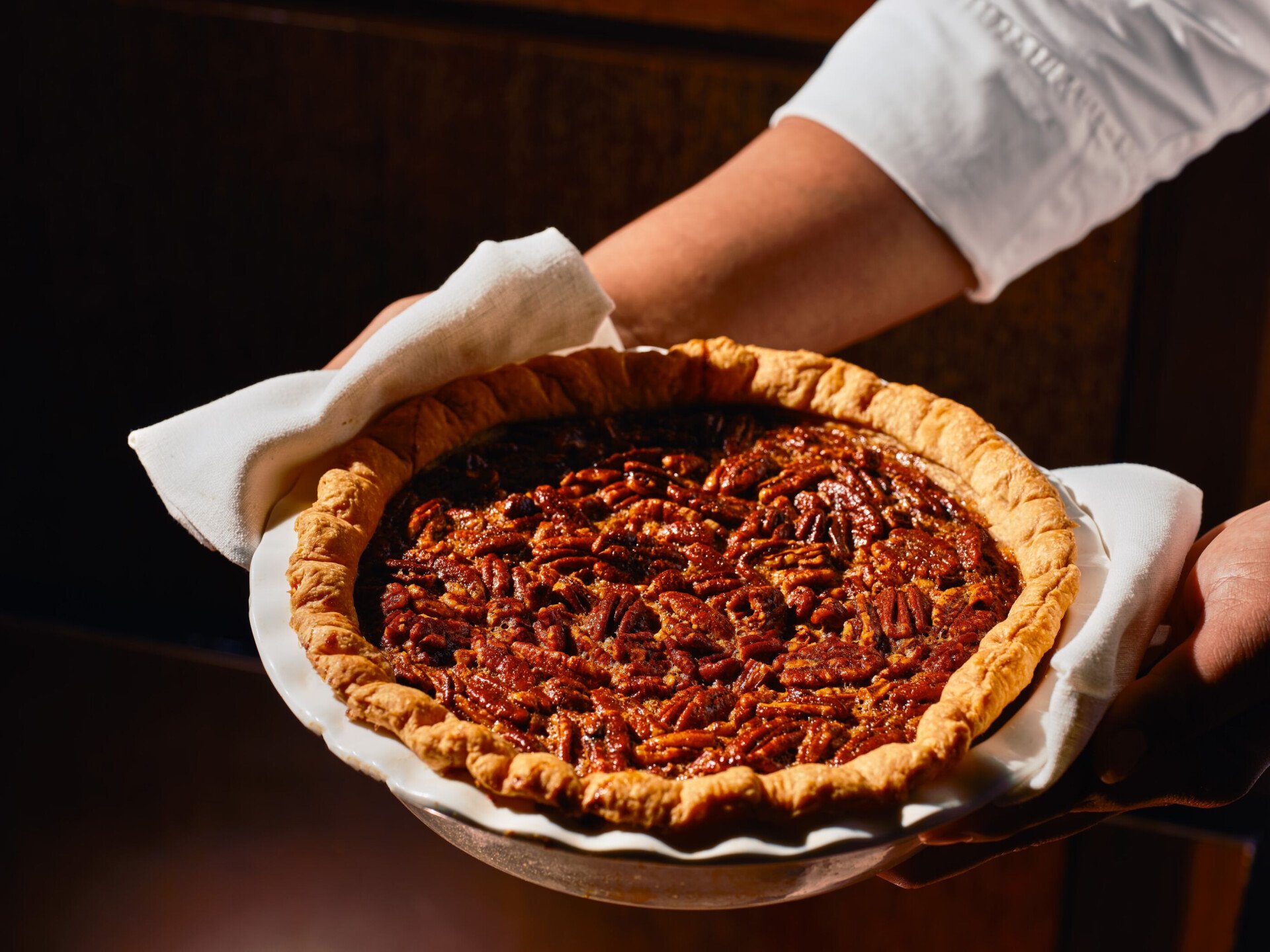 Images showing the pecan pie from CUT at 45 Park Lane