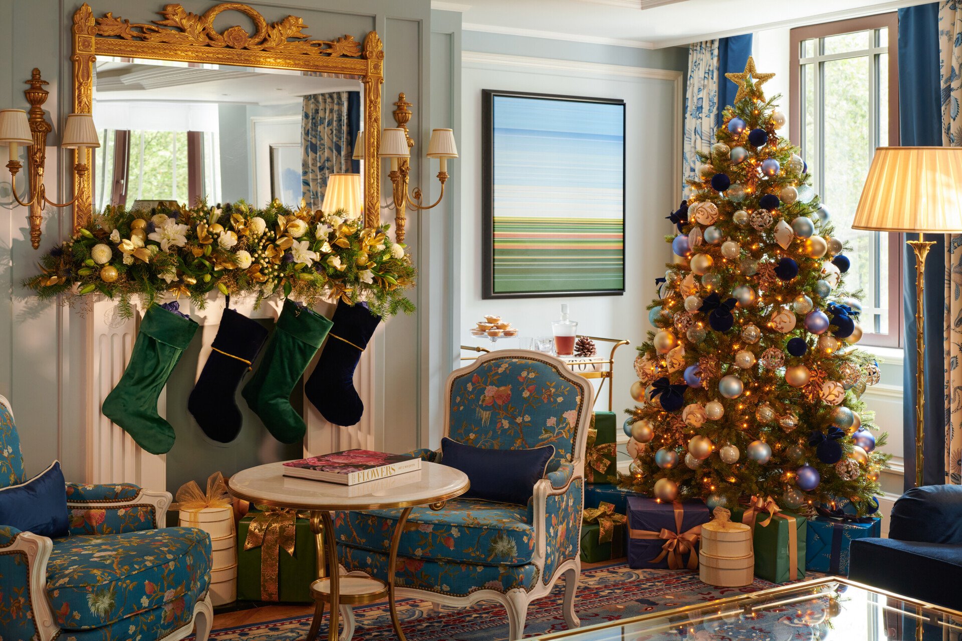 Prestige Dorchester Suite with festive decorations
