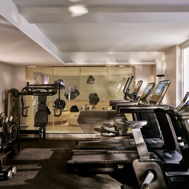 Grande vista da sala de fitness do Spa Valmont pour Le Meurice, Paris - Dorchester Collection