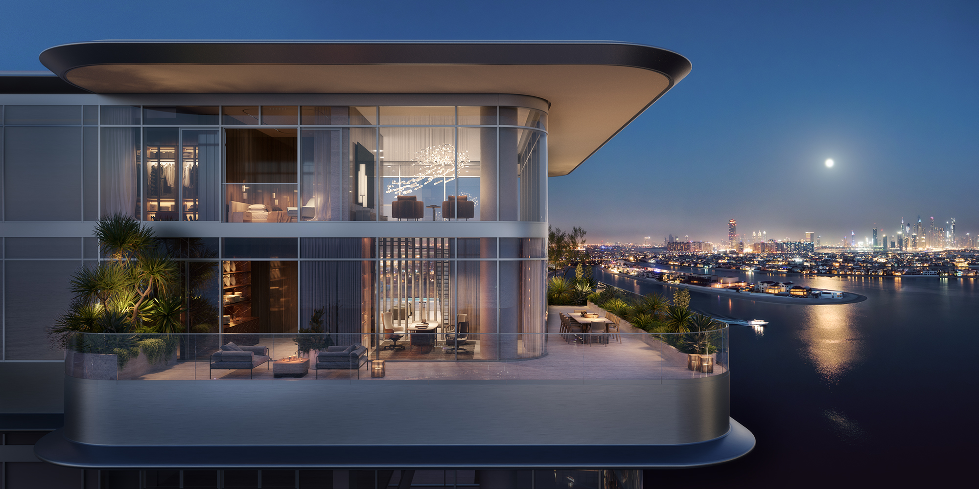 Orla Infinity Residences building exterior CGI, Dubai