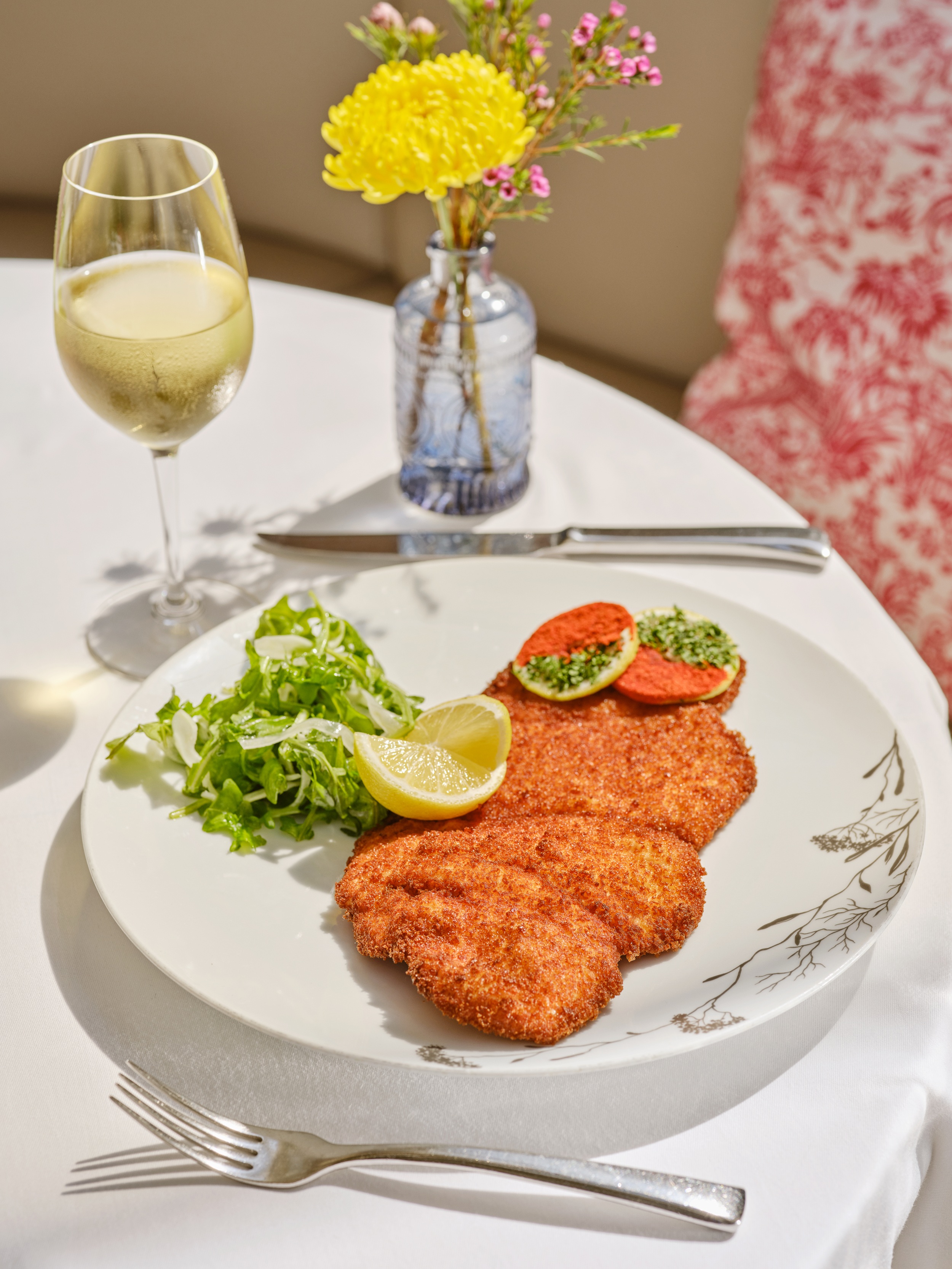 Schnitzel in The Restaurant at Hotel Bel Air, Jet Setter Menu