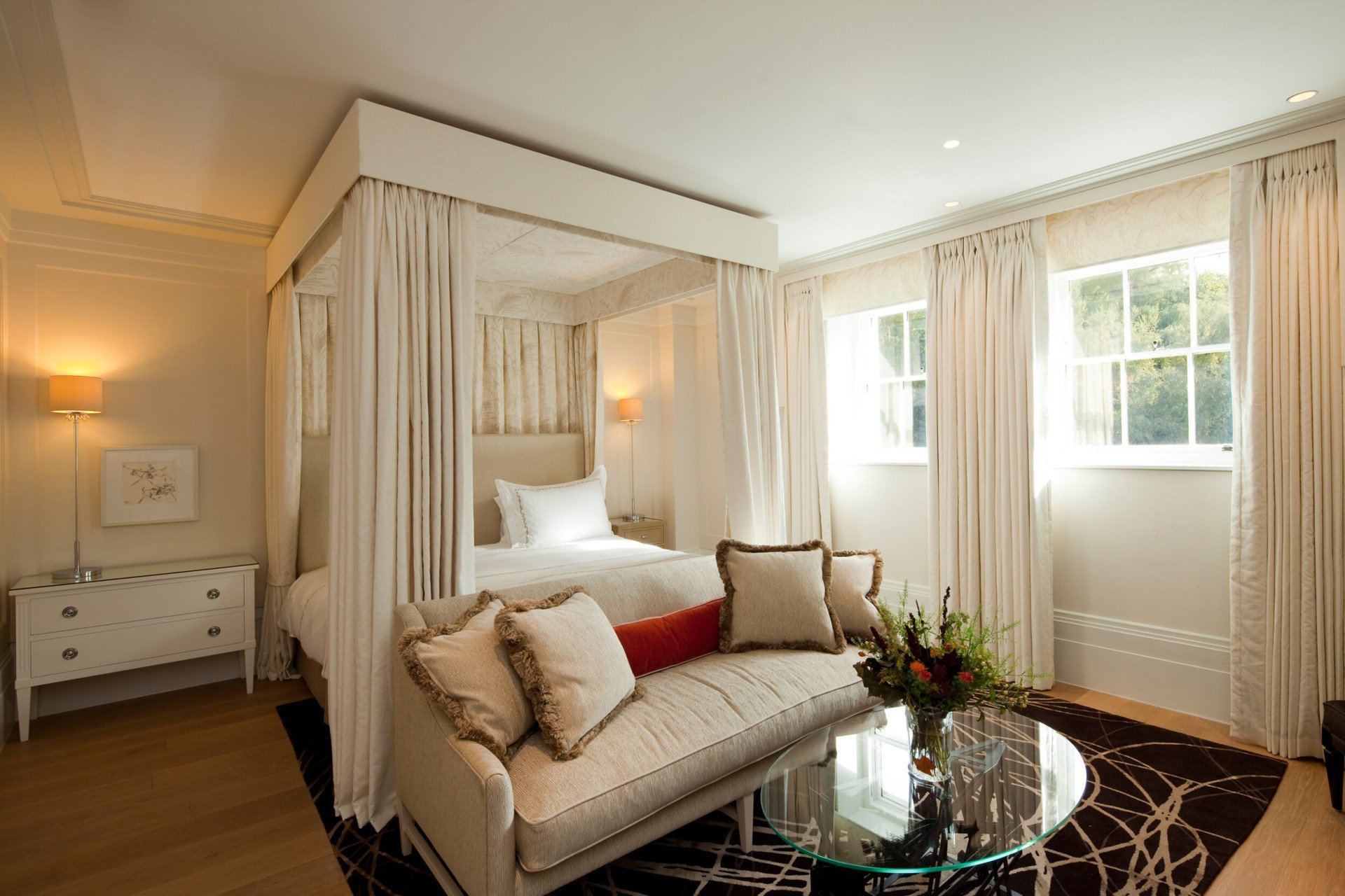 Mansion House Deluxe room interior, Coworth Park Ascot