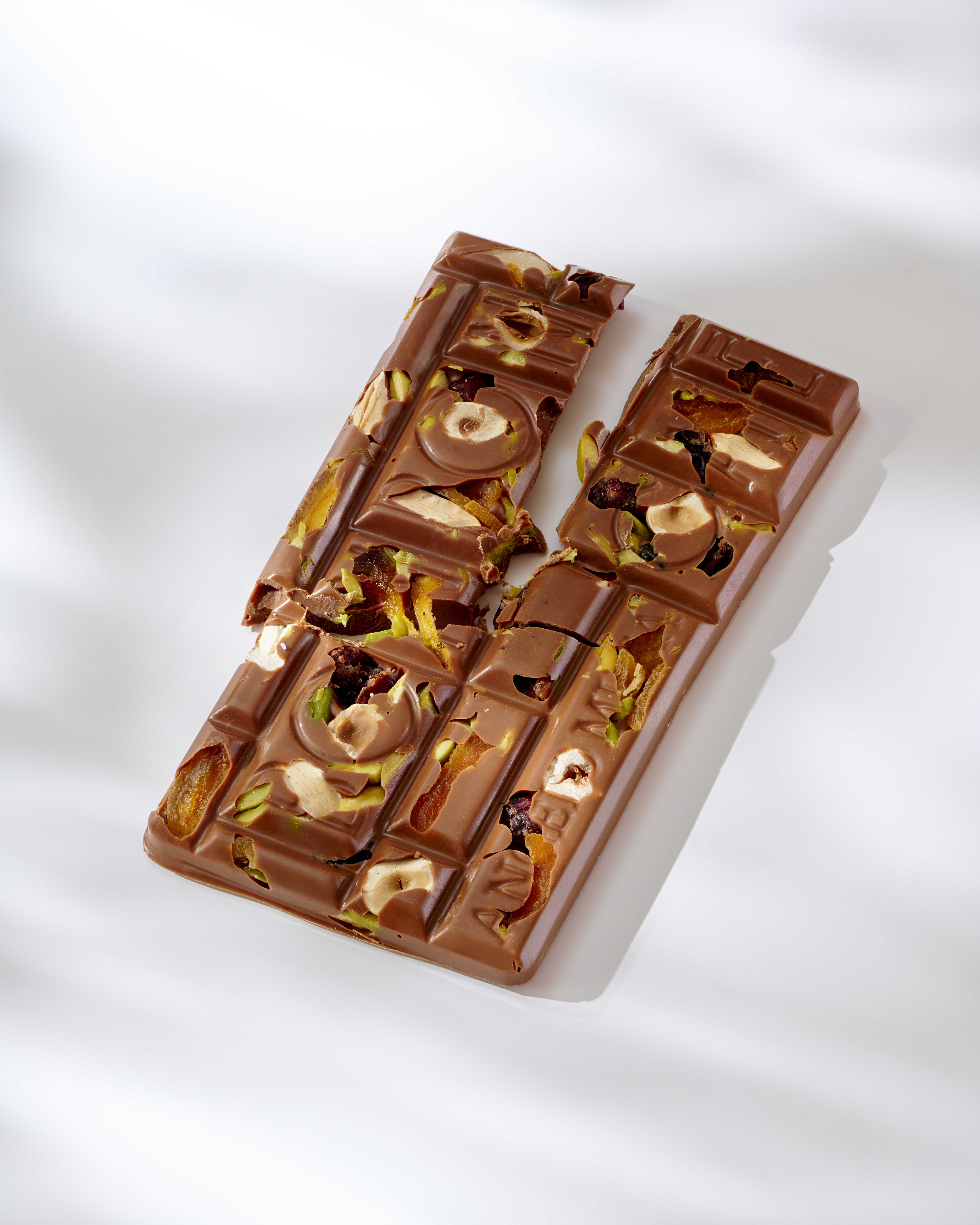 A close up at the Chocolate Milk Nuts Dry Fruits