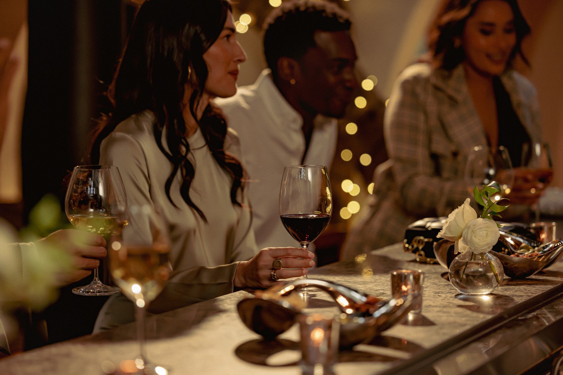 Dining in The Restaurant at Hotel Bel-Air, Los Angeles 