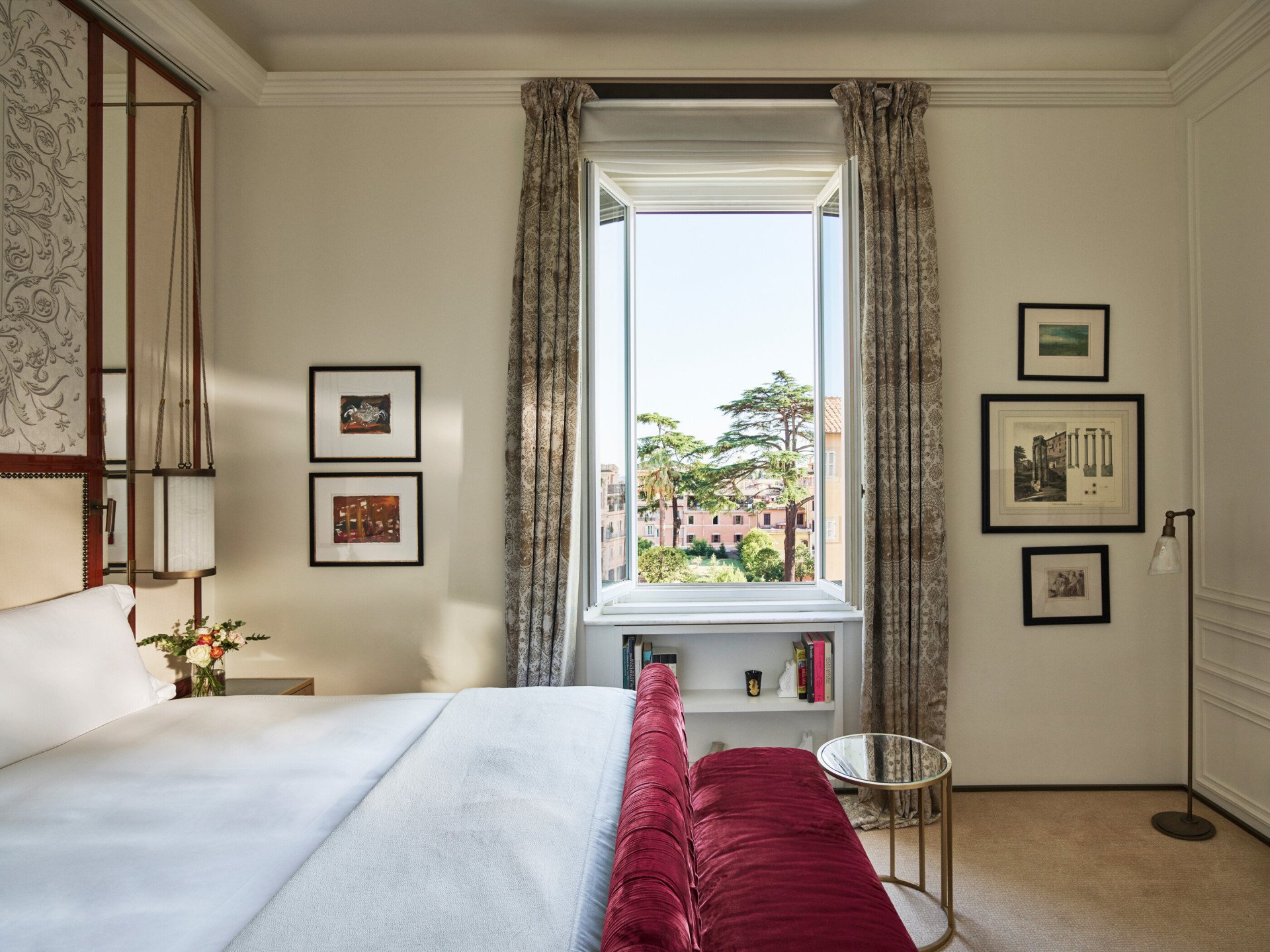 Suite Dolce Vita, stanza con vista su Roma all' Hotel Eden.
