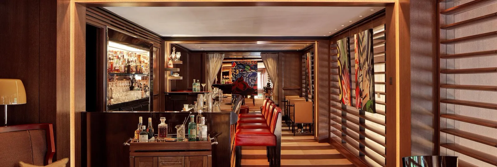 Bar 45 interior space at 45 Park Lane, London