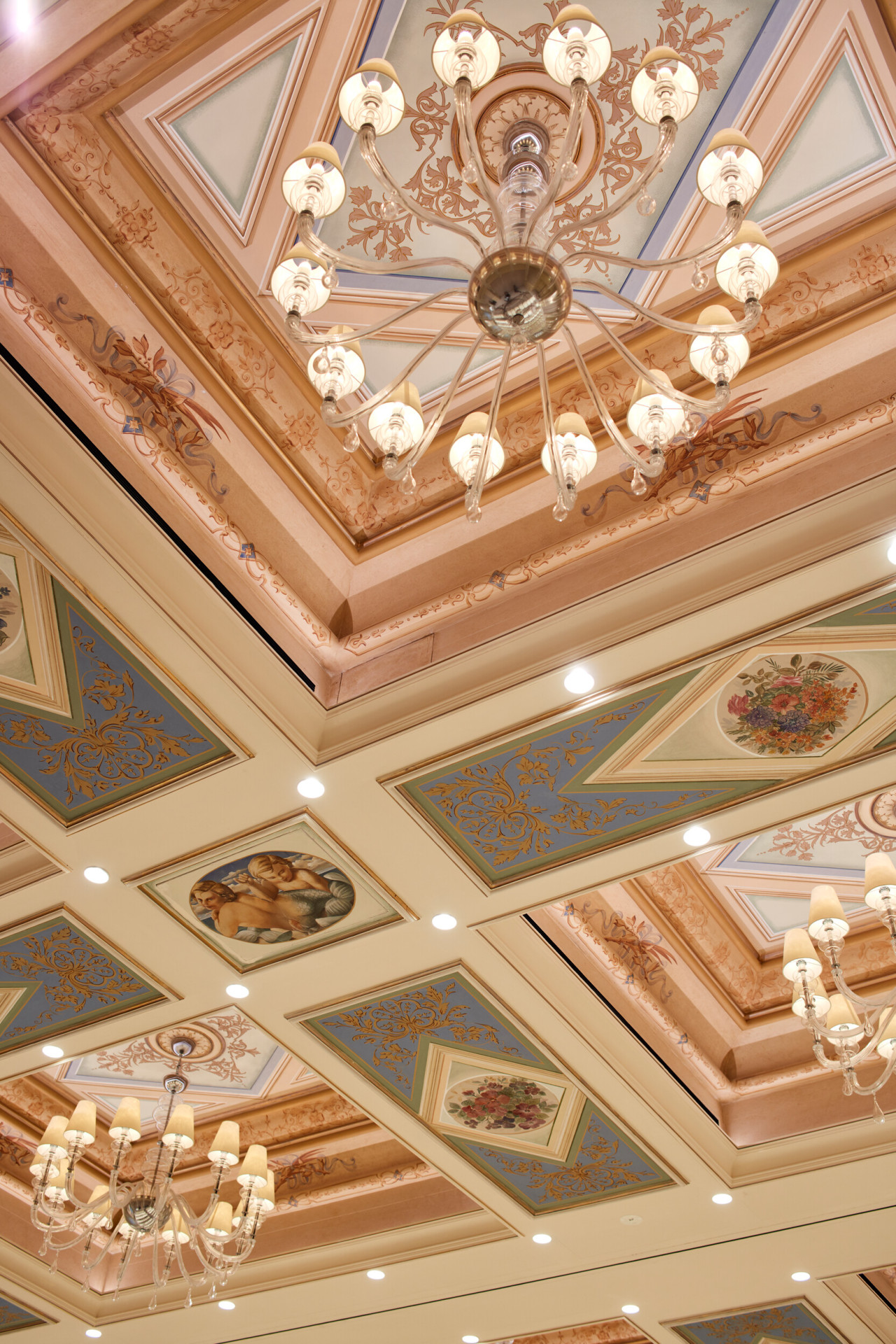 Dettaglio del soffitto della sala Galilei