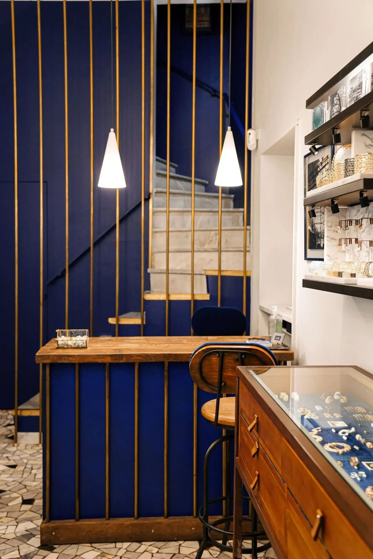 Interior of shop with vintage furniture