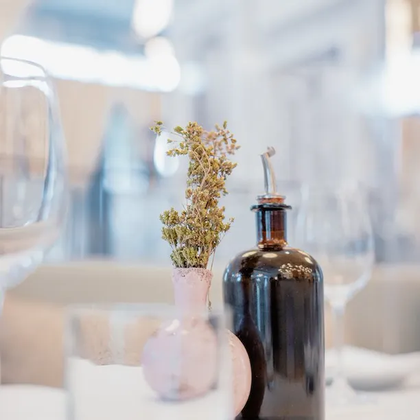 The olive oil bottle in Gaia