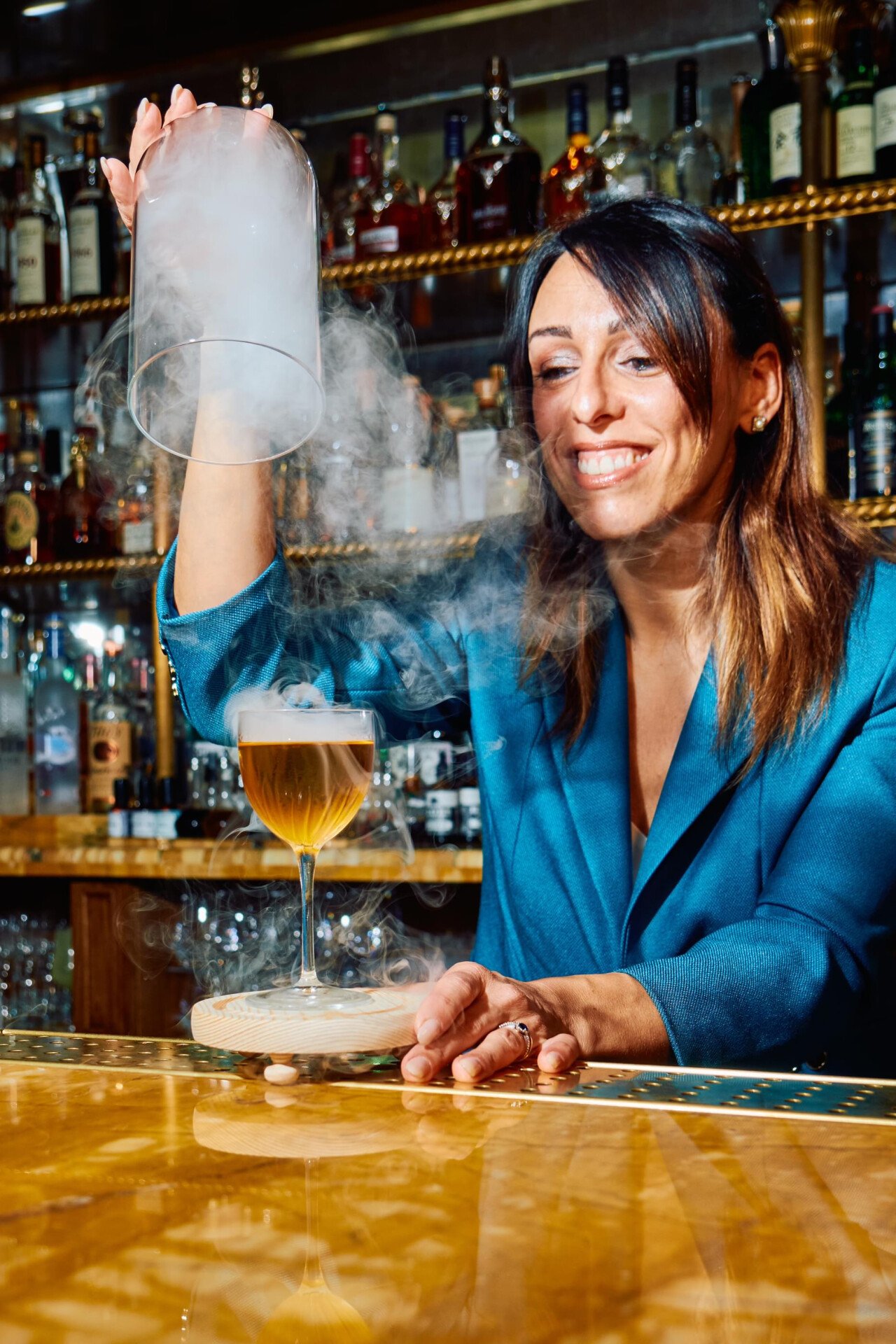 Lucia Montanelli at the Vesper Bar at The Dorchester