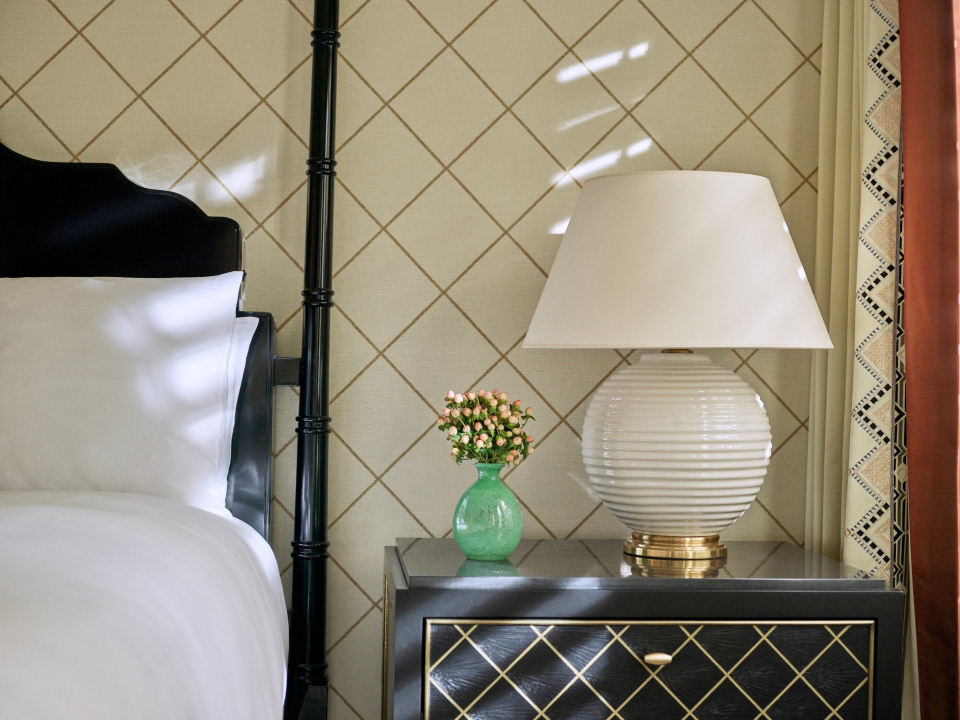 Beverly Hills Bungalow Suite Bedroom at The Beverly Hills Hotel, Los Angeles