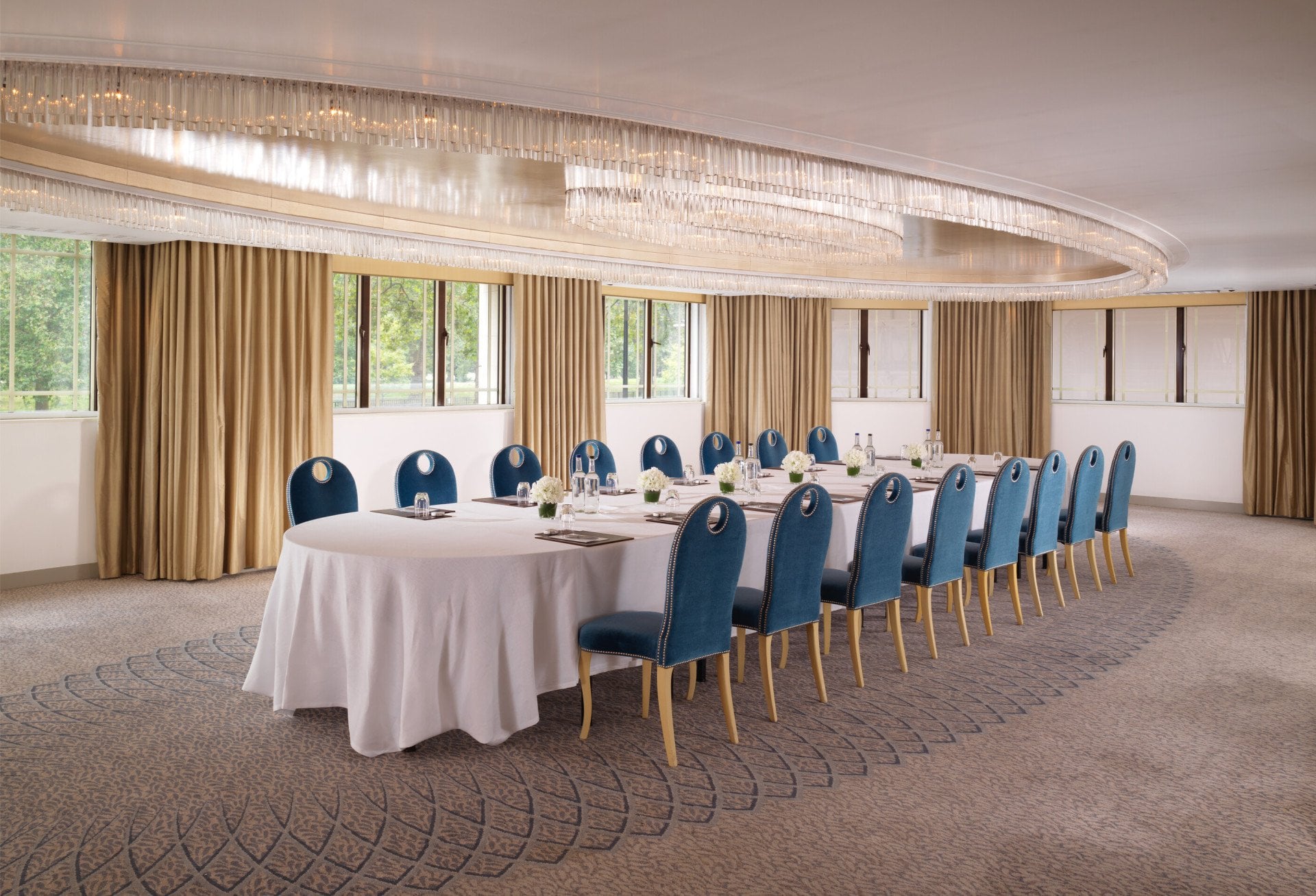 The Dorchester-Crystal Suite-Boardroom meeting setup