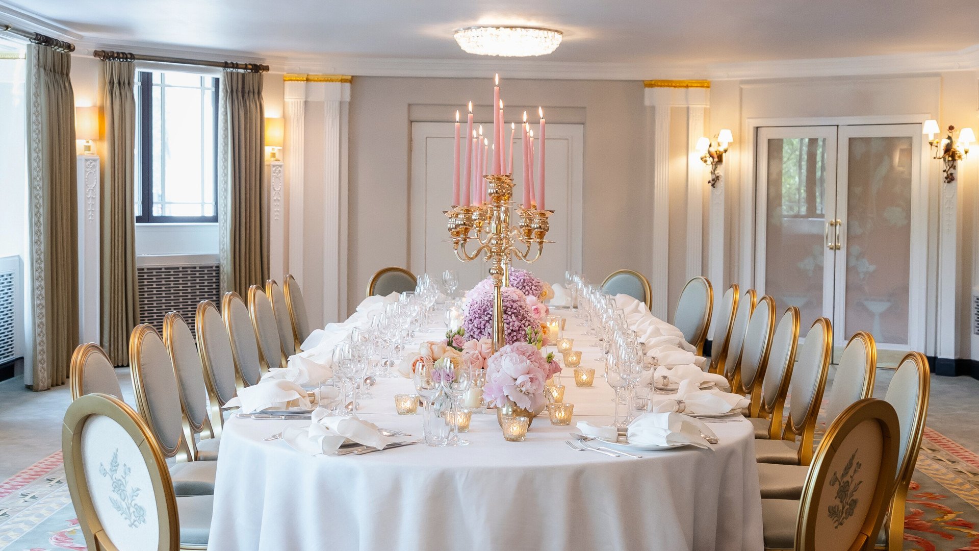 Park Suite Left at the Dorchester set up for a wedding