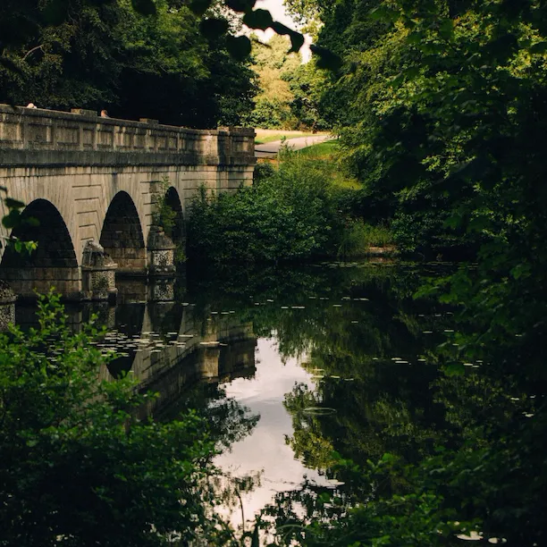 Ascot-Virginia Water lake-Five arch bridge