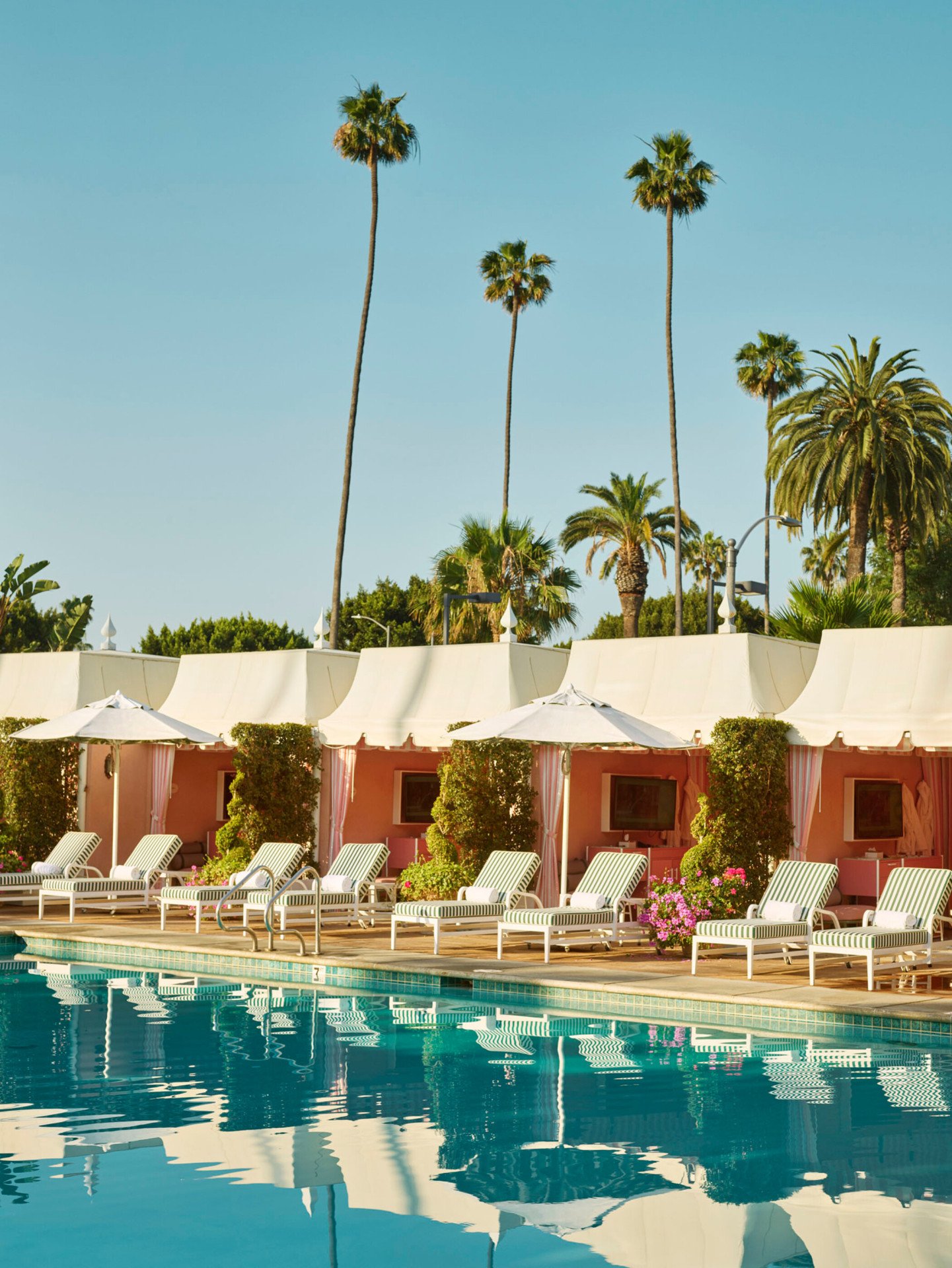 Being poolside at The Beverly Hills Hotel