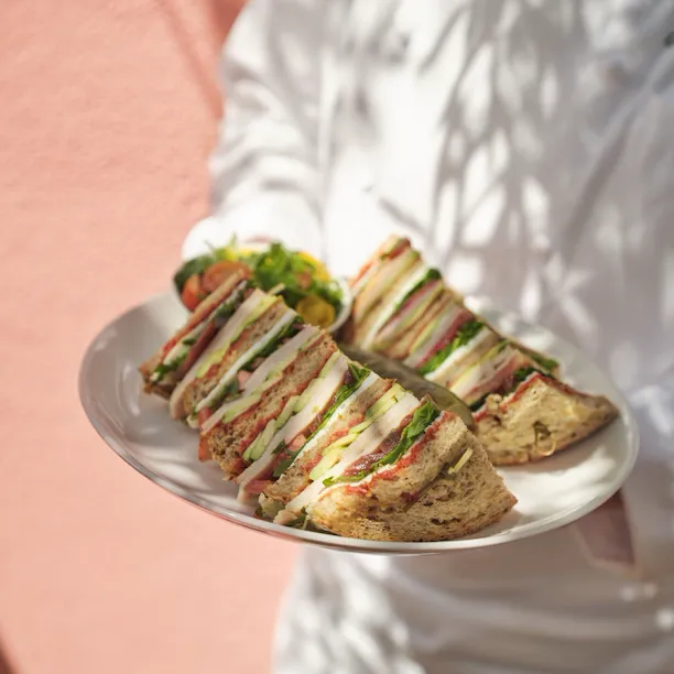 The Pink Palace Healthy Club sandwich